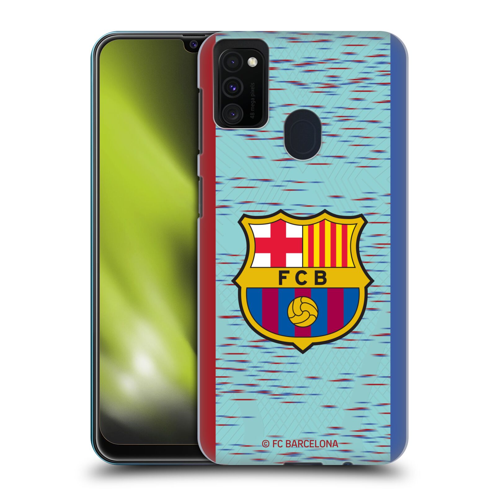 Obal na mobil Samsung Galaxy M21 - HEAD CASE - FC BARCELONA - Modrý dres znak