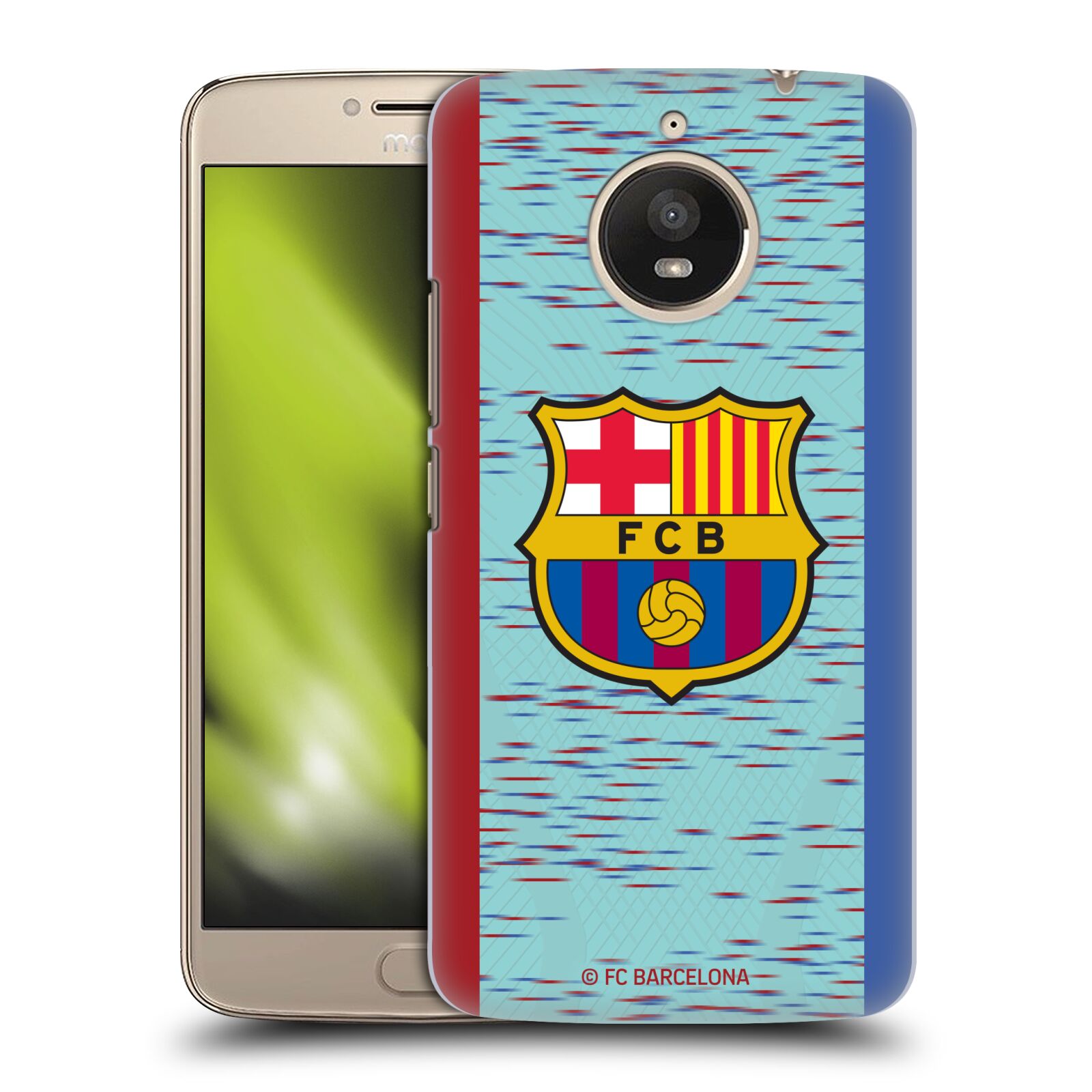Obal na mobil Lenovo Moto E4 PLUS - HEAD CASE - FC BARCELONA - Modrý dres znak