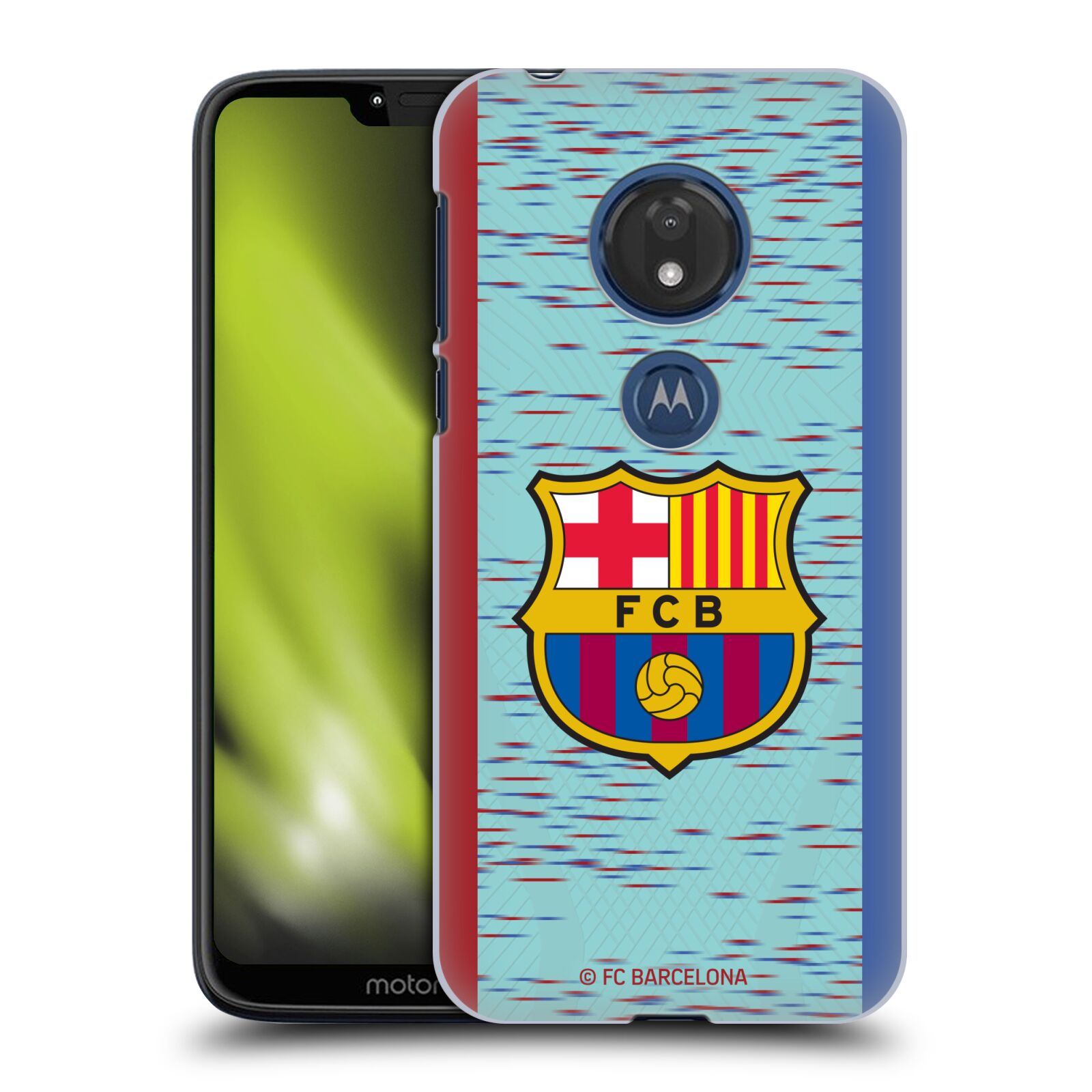Obal na mobil Motorola Moto G7 Play - HEAD CASE - FC BARCELONA - Modrý dres znak