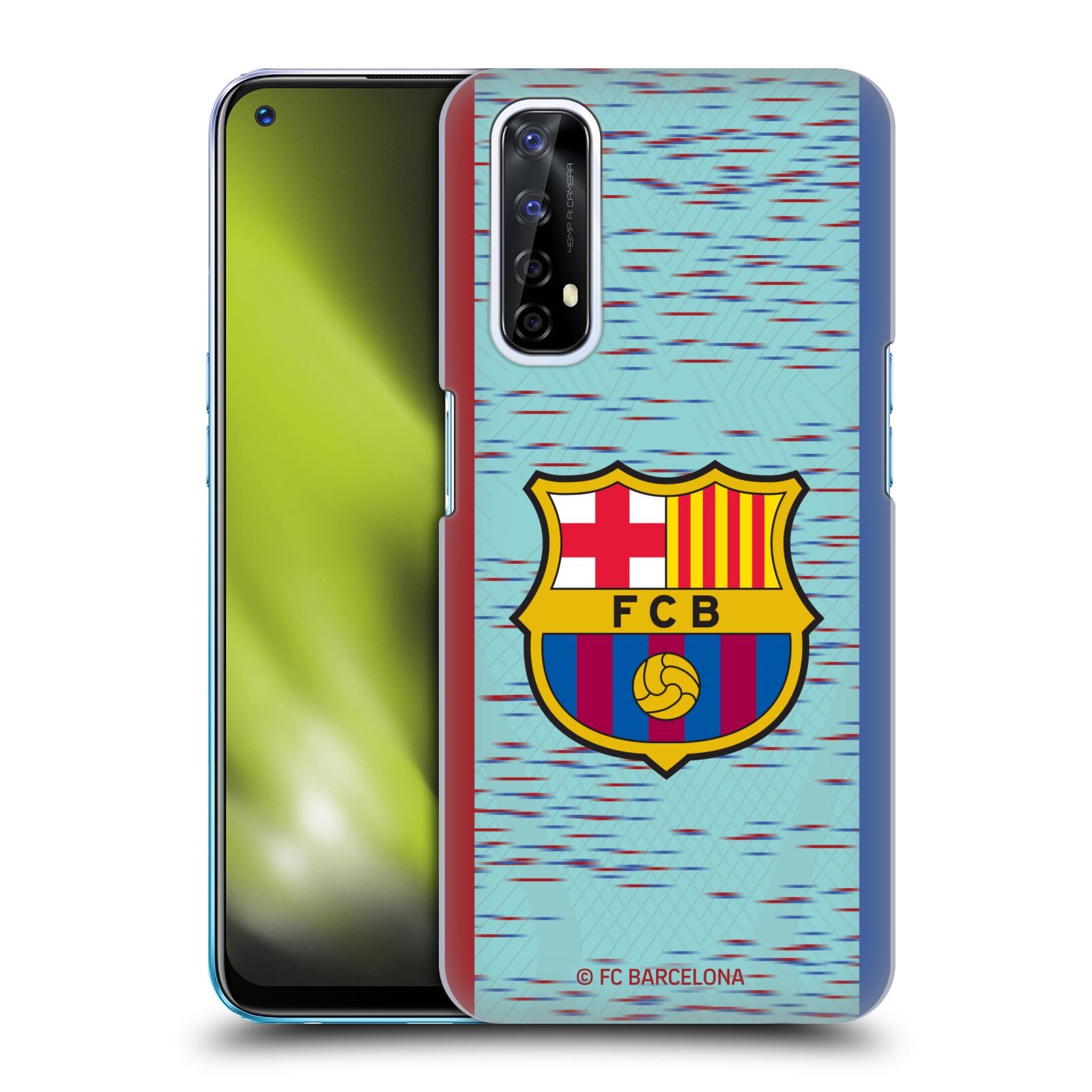 Obal na mobil Realme 7 - HEAD CASE - FC BARCELONA - Modrý dres znak