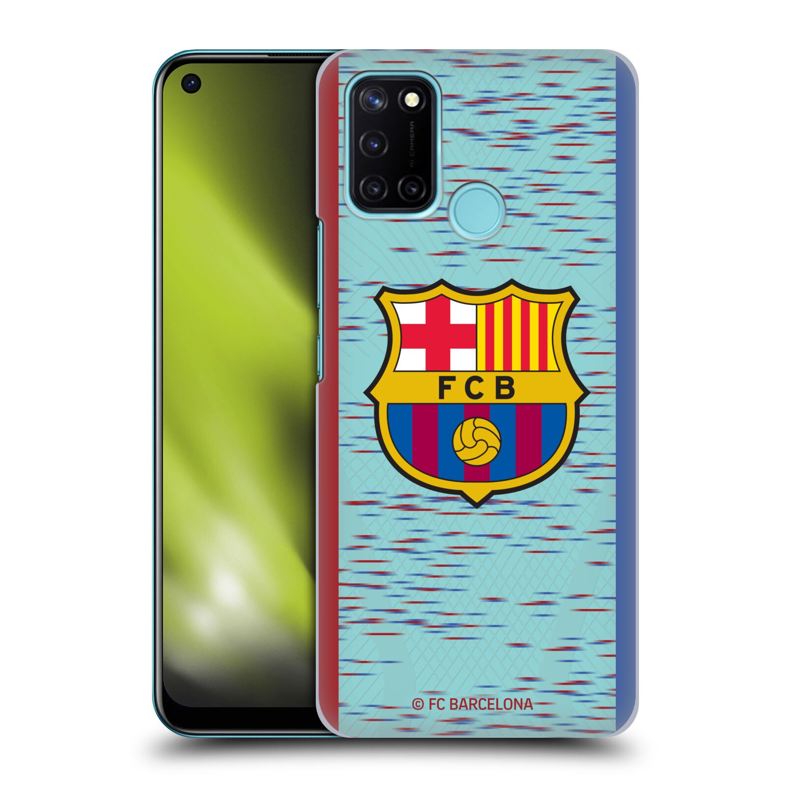 Obal na mobil Realme 7i / Realme C17 - HEAD CASE - FC BARCELONA - Modrý dres znak