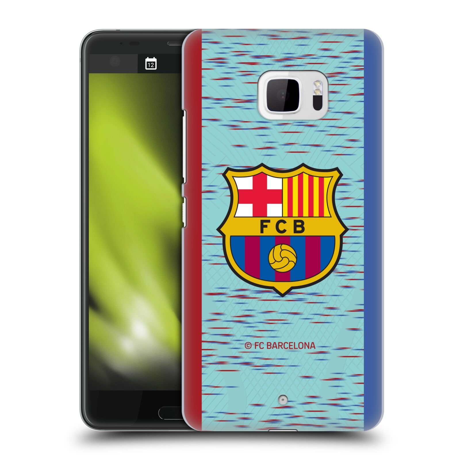 Obal na mobil HTC U Ultra - HEAD CASE - FC BARCELONA - Modrý dres znak