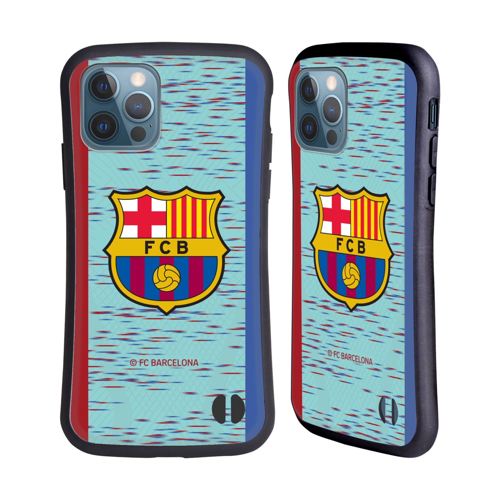 Odolný zadní obal pro mobil Apple iPhone 12 / iPhone 12 Pro - HEAD CASE - FC Barcelona - modrý dres 23/24