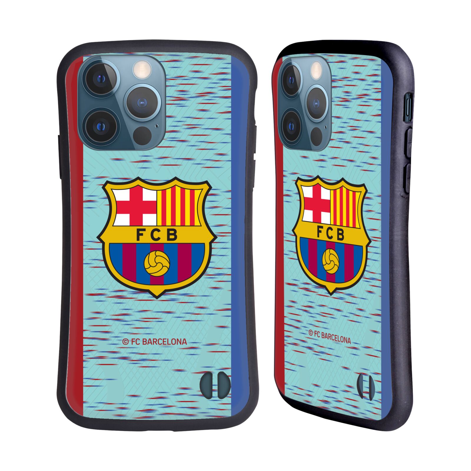 Odolný zadní obal pro mobil Apple iPhone 13 PRO - HEAD CASE - FC Barcelona - modrý dres 23/24