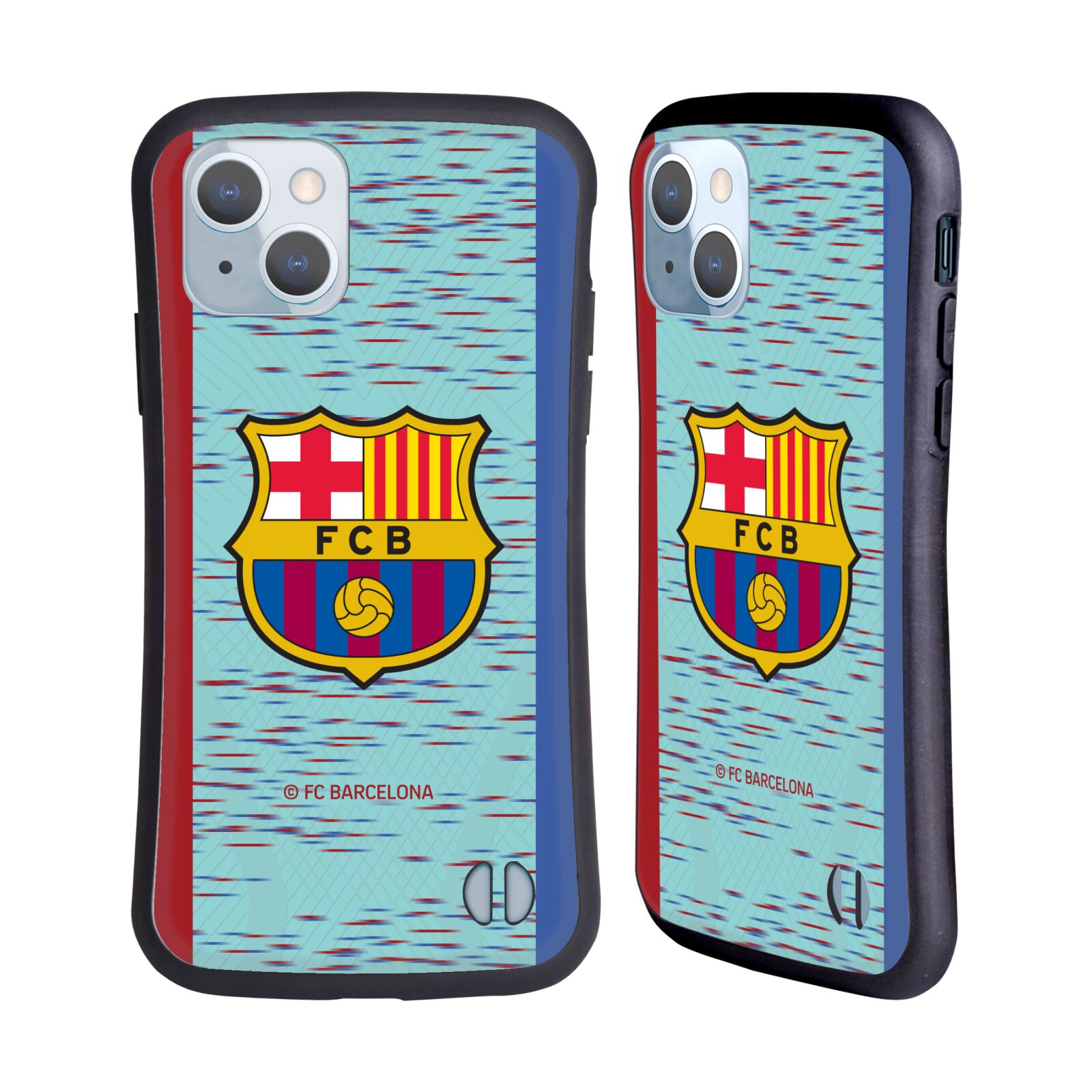 Odolný zadní obal pro mobil Apple iPhone 14 - HEAD CASE - FC Barcelona - modrý dres 23/24