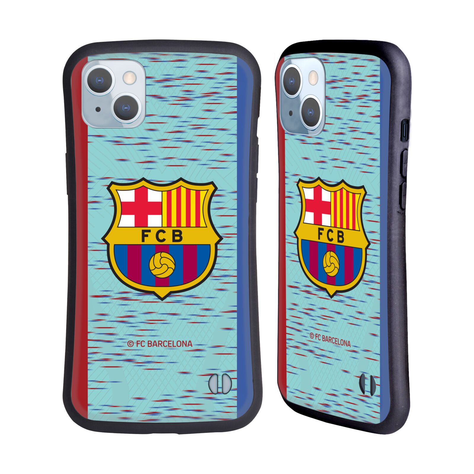 Odolný zadní obal pro mobil Apple iPhone 14 PLUS - HEAD CASE - FC Barcelona - modrý dres 23/24
