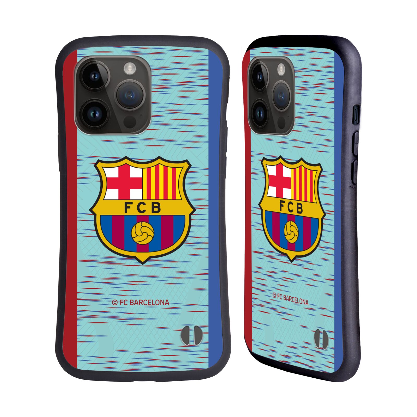 Odolný zadní obal pro mobil Apple iPhone 15 PRO MAX - HEAD CASE - FC Barcelona - modrý dres 23/24