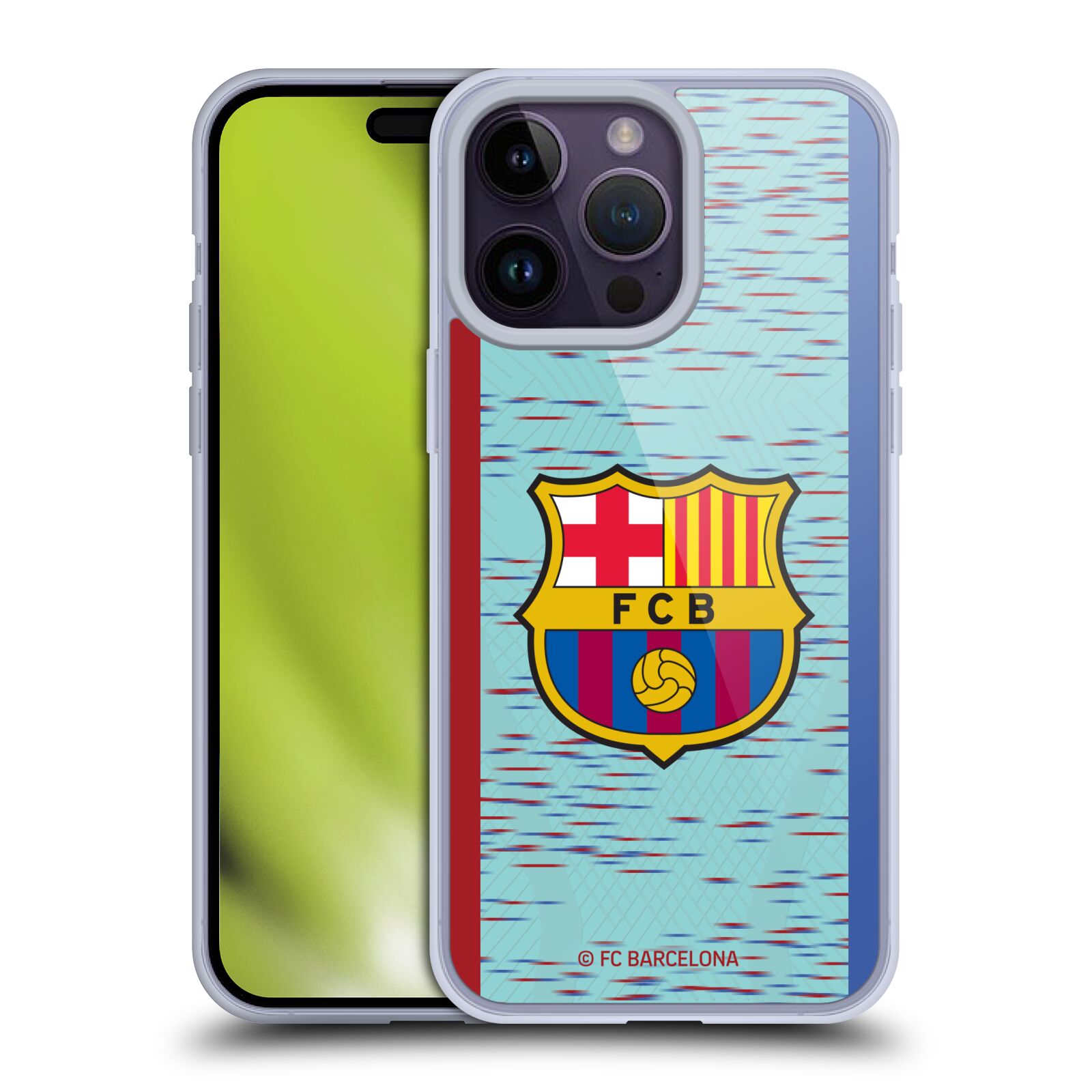 Obal na mobil Apple Iphone 14 PRO MAX - HEAD CASE - FC BARCELONA - Modrý dres znak