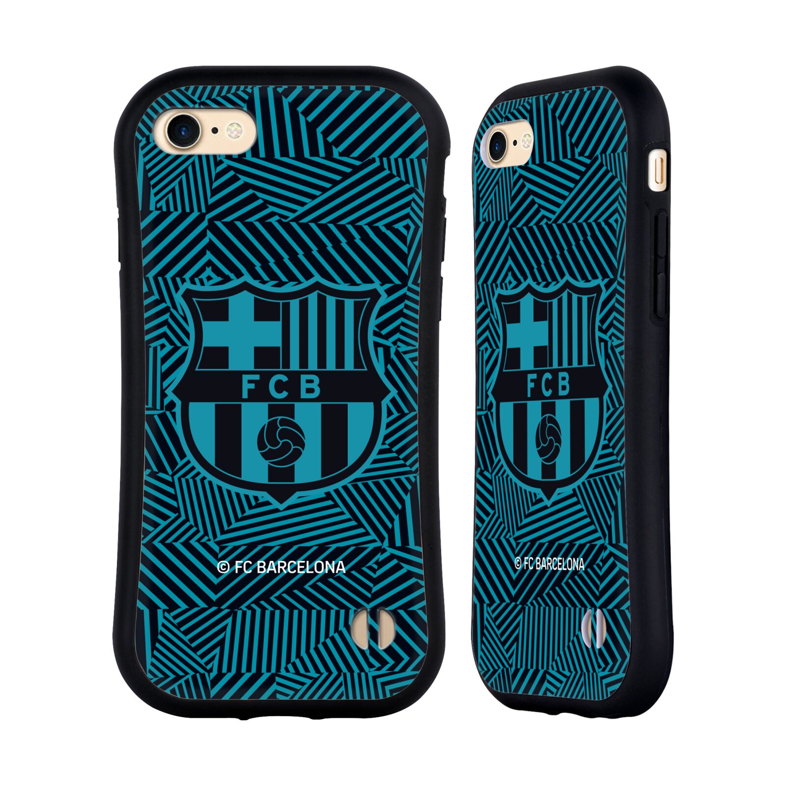 HEAD CASE odolný obal na mobil Apple Iphone 8 Fotbalový klub FC BARCELONA dres 2017/2018 modrá