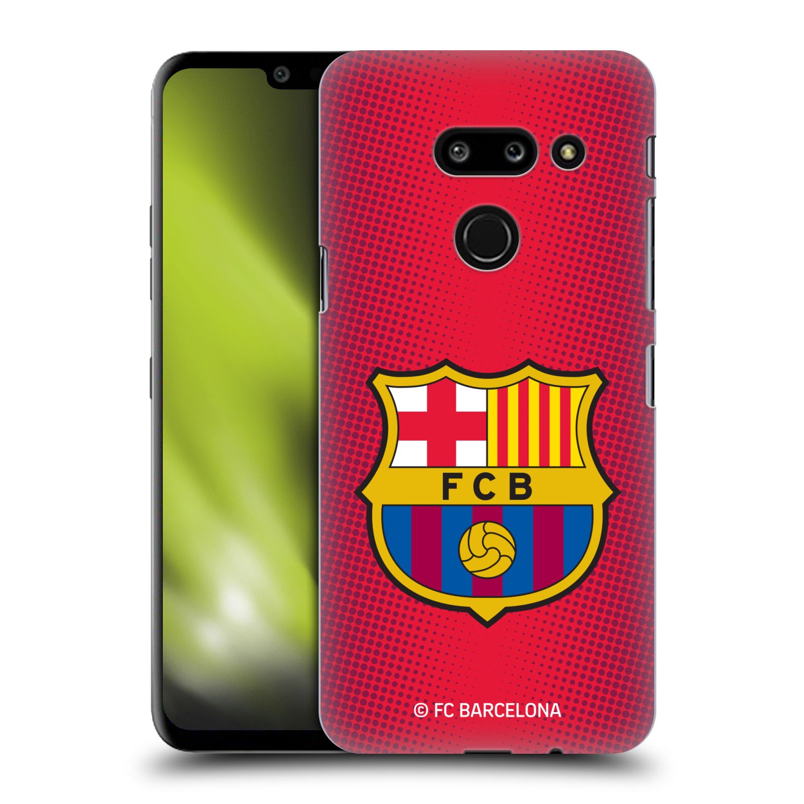 Obal na mobil LG G8 ThinQ - HEAD CASE - FC BARCELONA - Velký znak červená a modrá