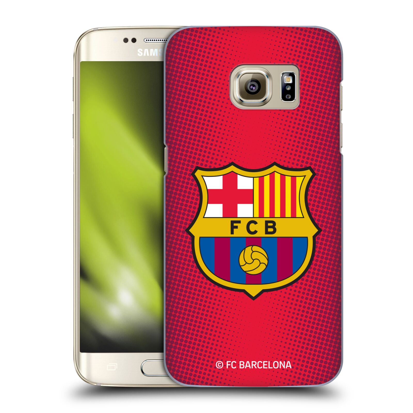 Obal na mobil Samsung Galaxy S7 EDGE - HEAD CASE - FC BARCELONA - Velký znak červená a modrá
