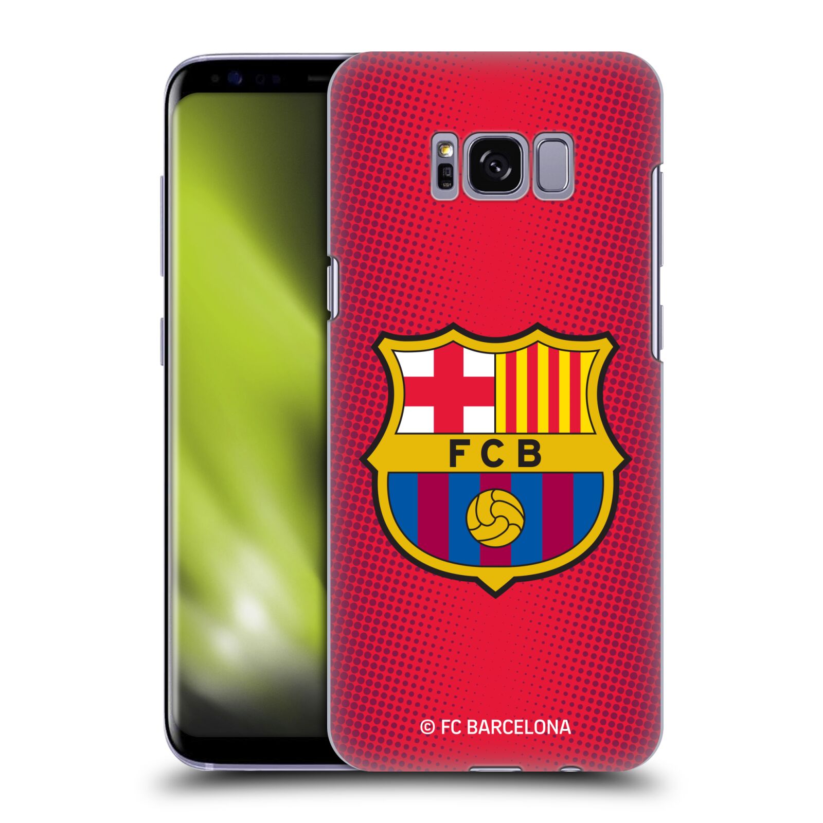 Obal na mobil Samsung Galaxy S8 - HEAD CASE - FC BARCELONA - Velký znak červená a modrá