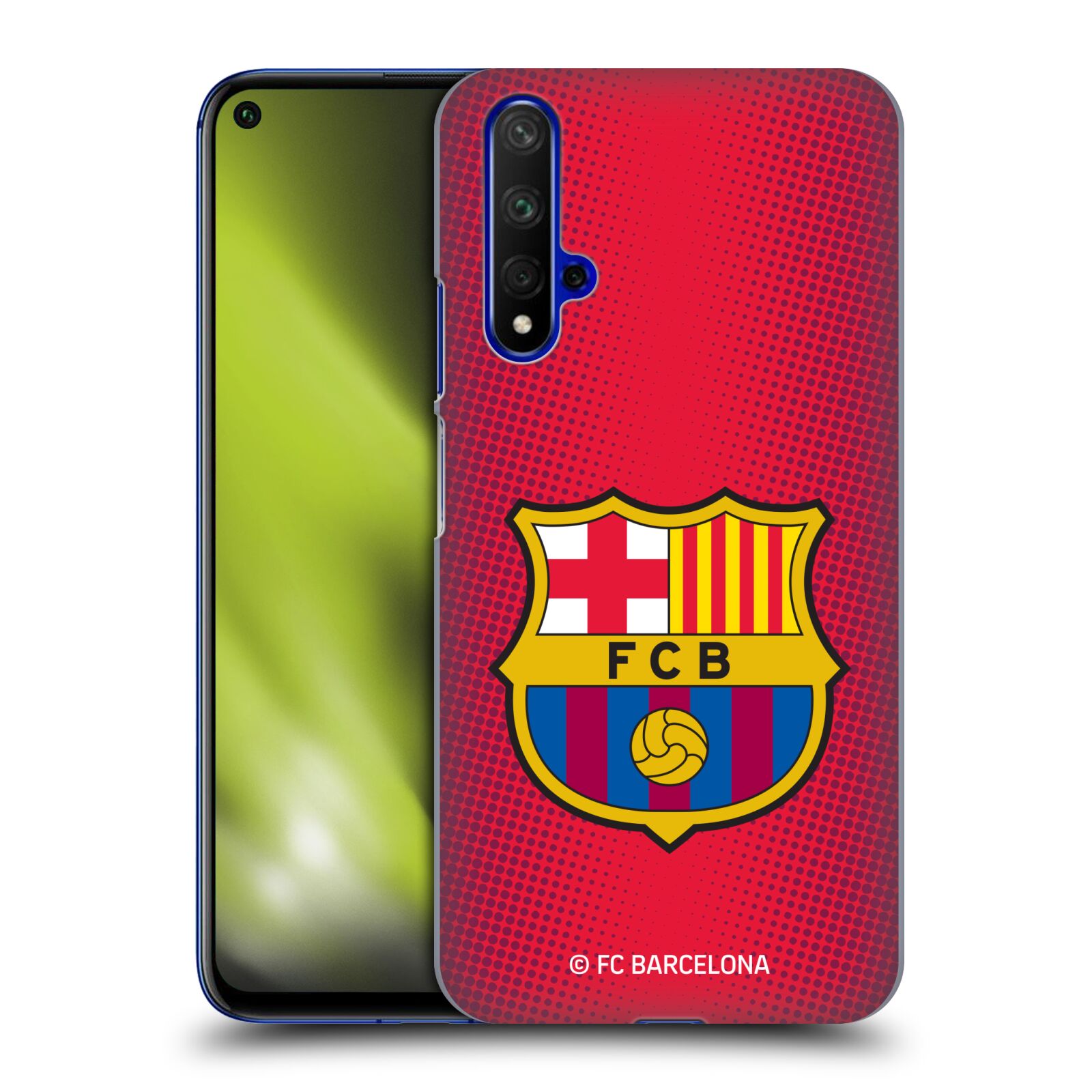 Obal na mobil HONOR 20 - HEAD CASE - FC BARCELONA - Velký znak červená a modrá