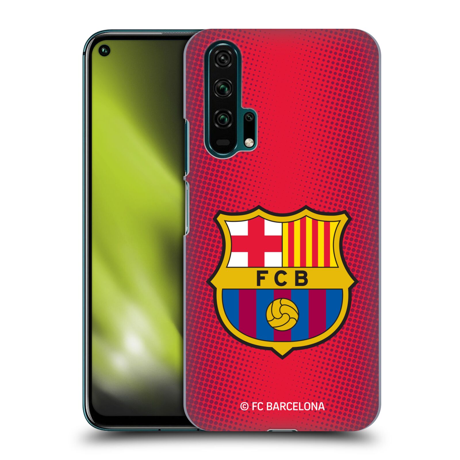 Obal na mobil HONOR 20 PRO - HEAD CASE - FC BARCELONA - Velký znak červená a modrá