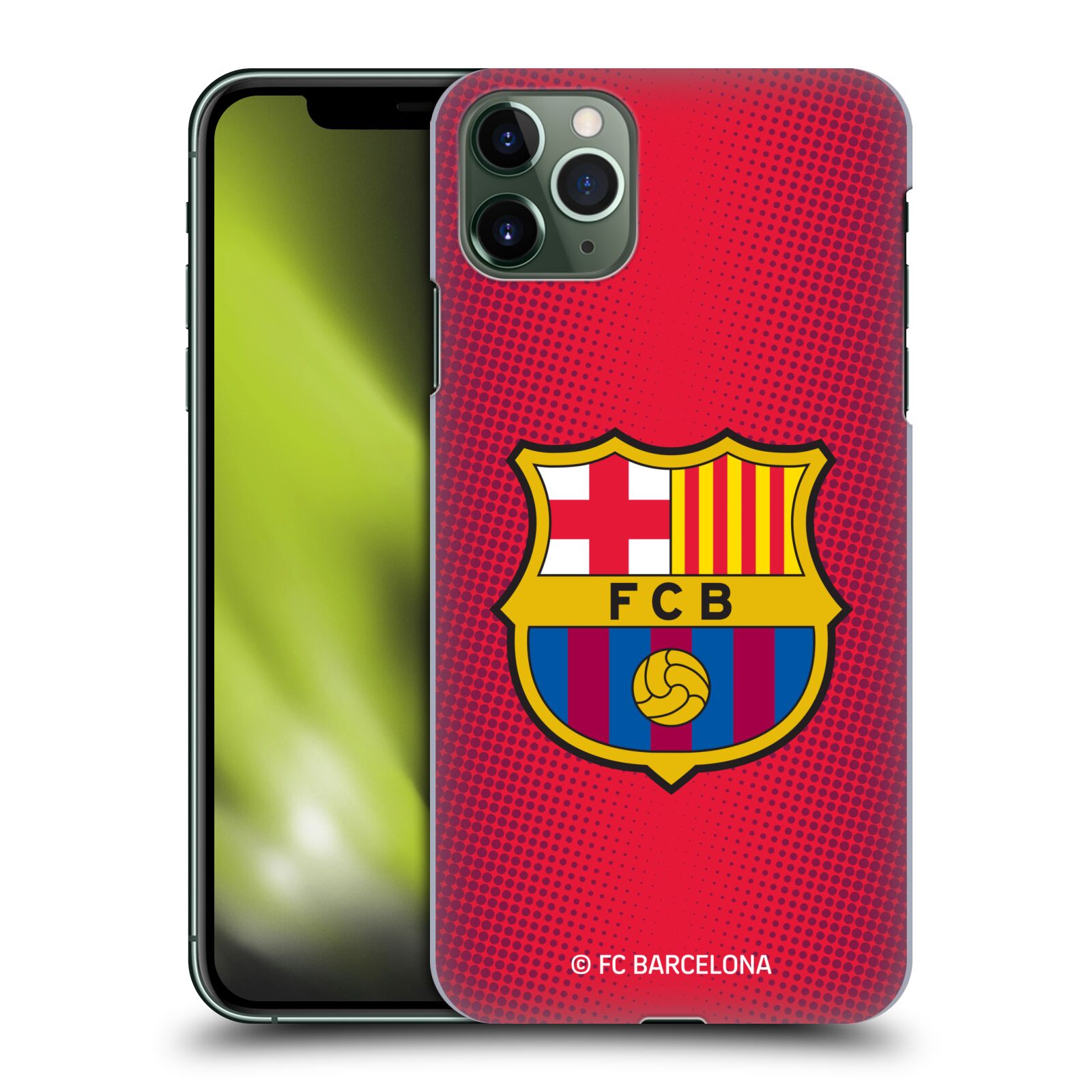 Obal na mobil Apple Iphone 11 PRO MAX - HEAD CASE - FC BARCELONA - Velký znak červená a modrá