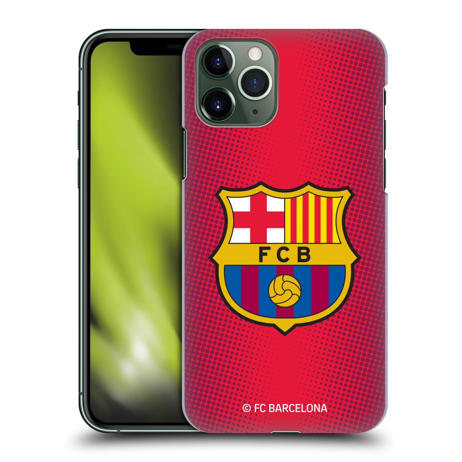Obal na mobil Apple Iphone 11 PRO - HEAD CASE - FC BARCELONA - Velký znak červená a modrá