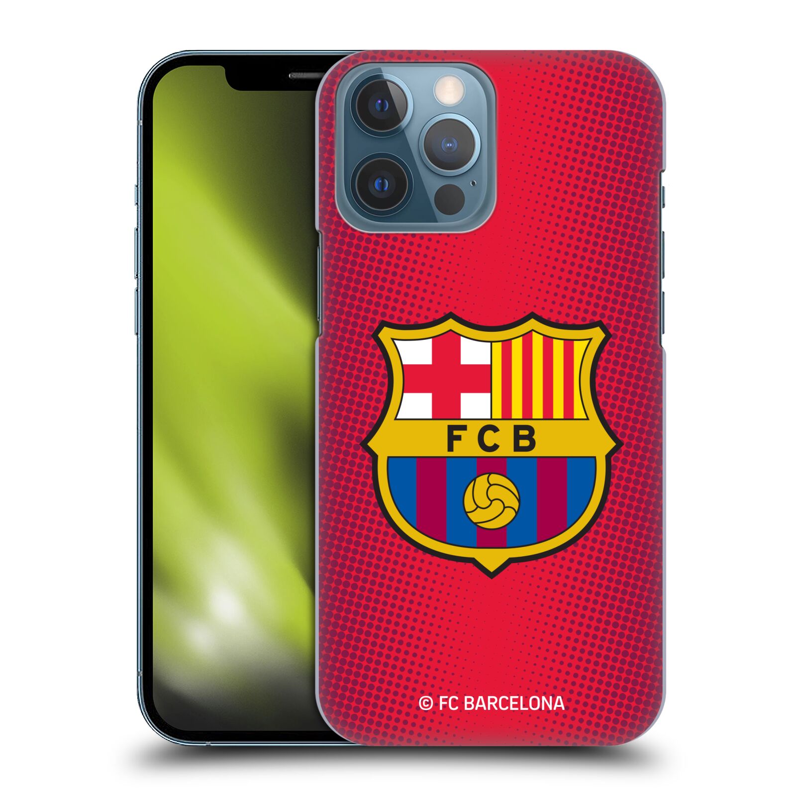 Obal na mobil Apple Iphone 13 PRO MAX - HEAD CASE - FC BARCELONA - Velký znak červená a modrá