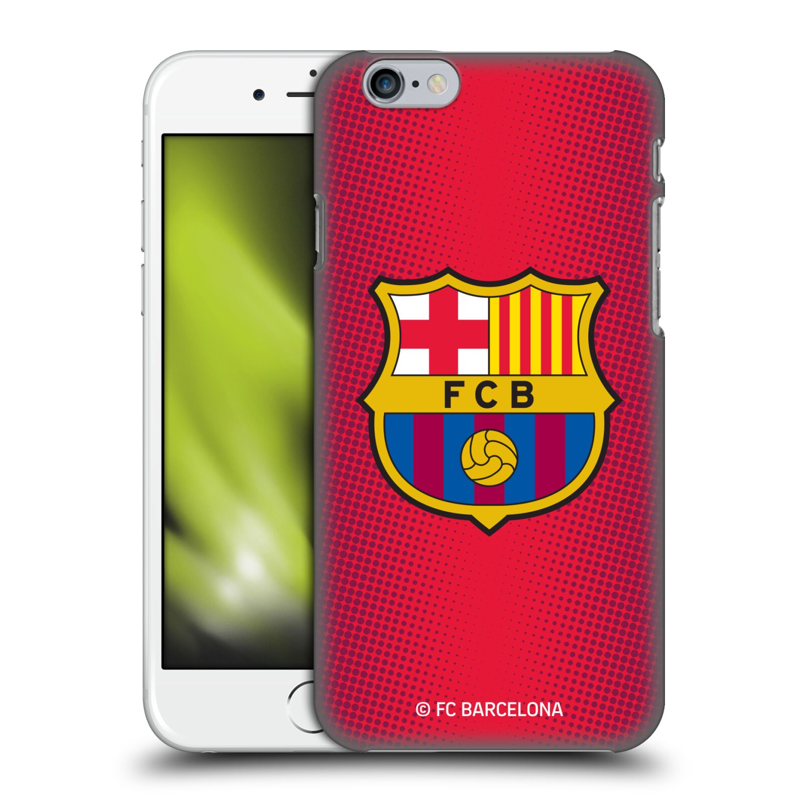 Obal na mobil Apple Iphone 6/6S - HEAD CASE - FC BARCELONA - Velký znak červená a modrá