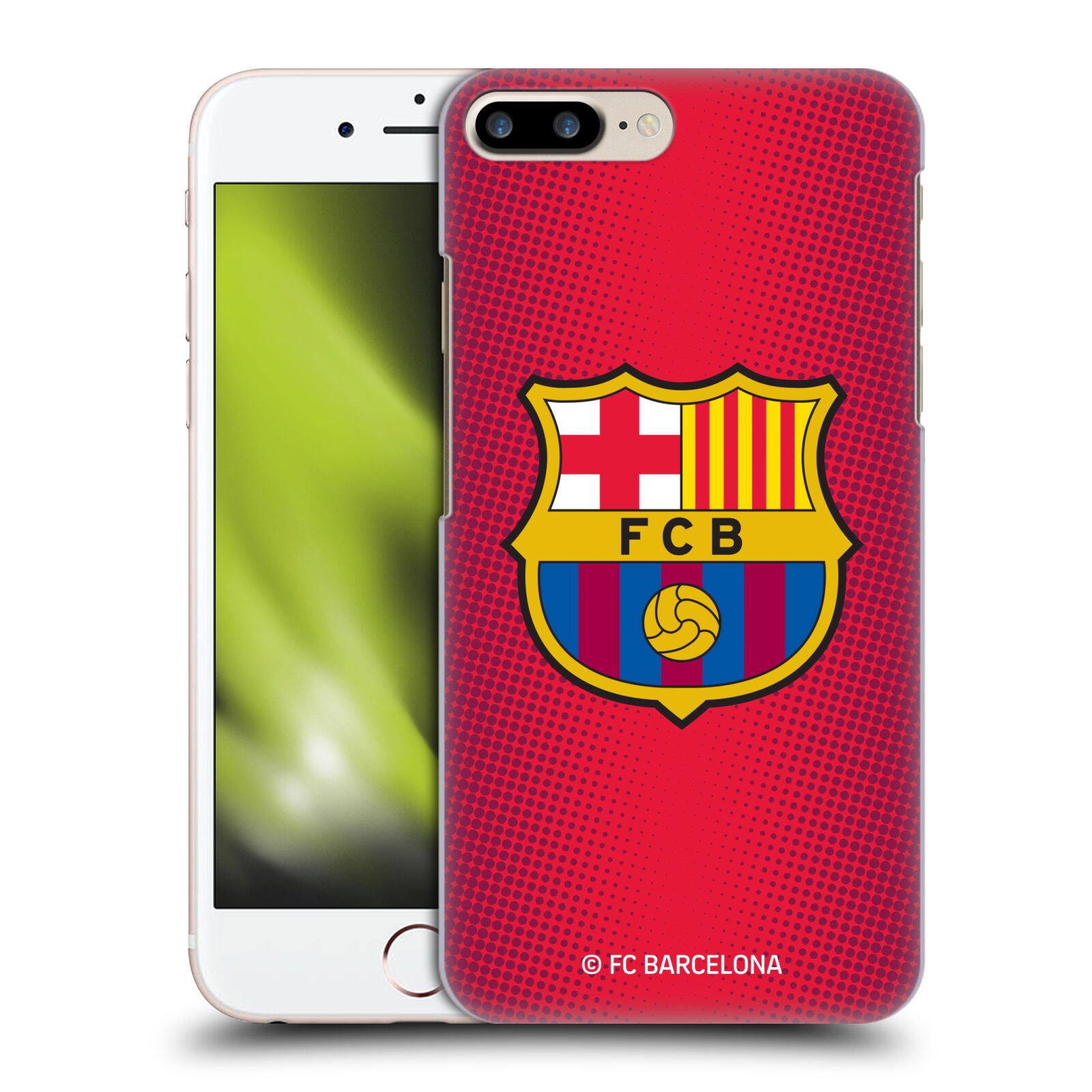 Obal na mobil Apple Iphone 7/8 PLUS - HEAD CASE - FC BARCELONA - Velký znak červená a modrá