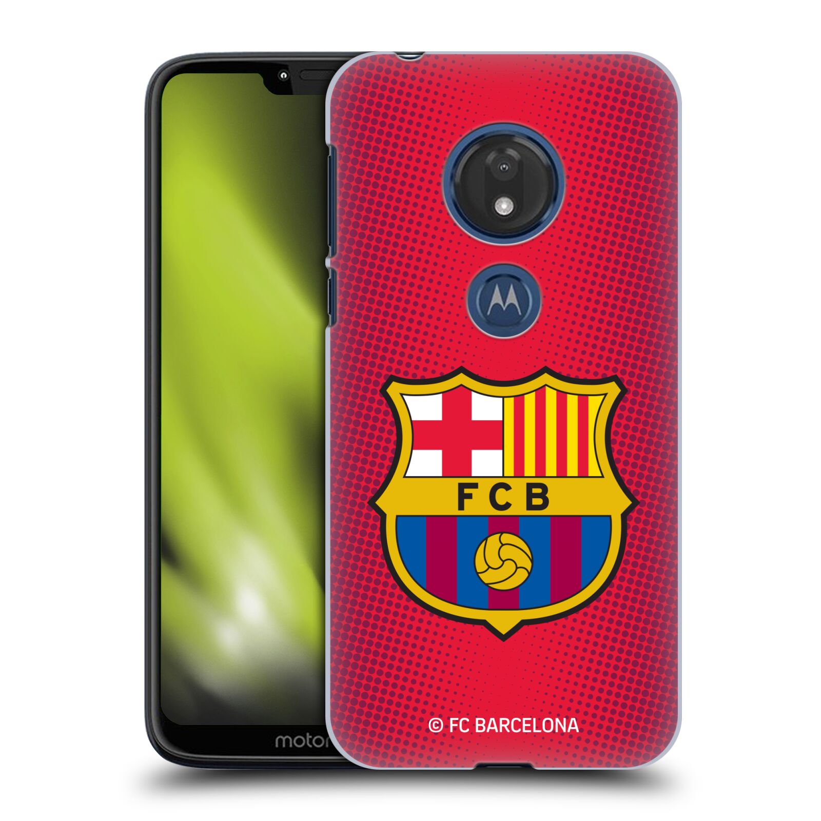 Obal na mobil Motorola Moto G7 Play - HEAD CASE - FC BARCELONA - Velký znak červená a modrá