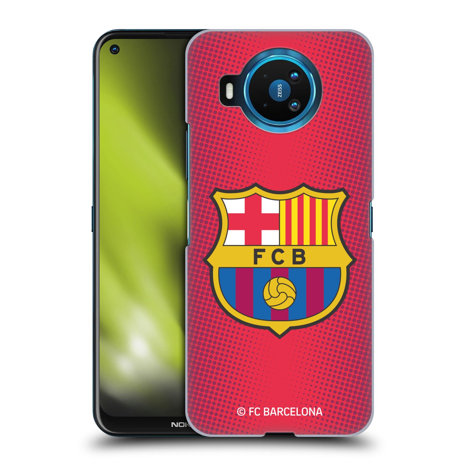 Obal na mobil NOKIA 8.3 - HEAD CASE - FC BARCELONA - Velký znak červená a modrá