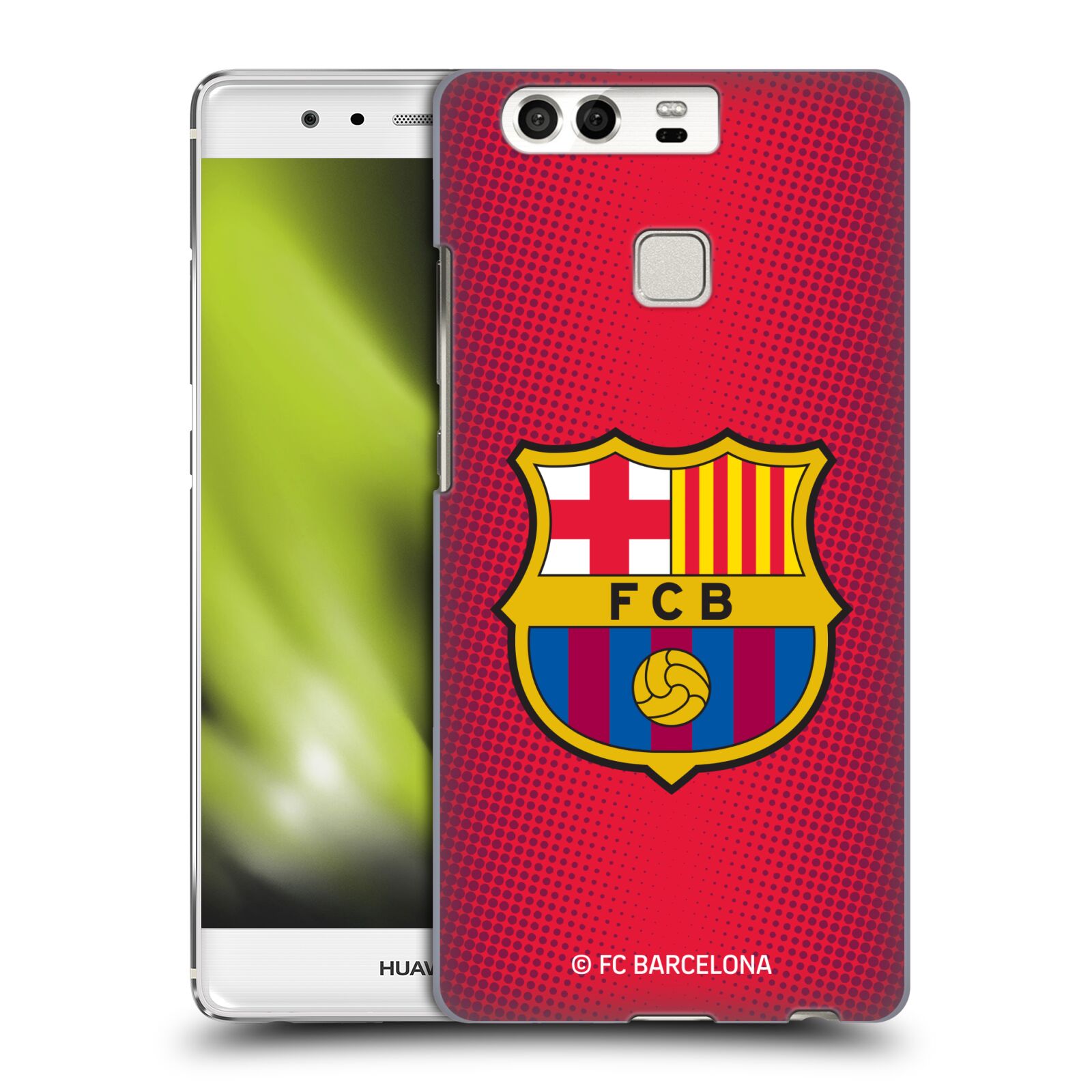 Obal na mobil Huawei P9 / P9 DUAL SIM - HEAD CASE - FC BARCELONA - Velký znak červená a modrá