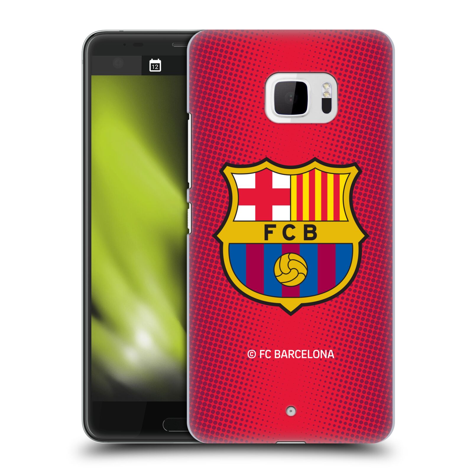 Obal na mobil HTC U Ultra - HEAD CASE - FC BARCELONA - Velký znak červená a modrá