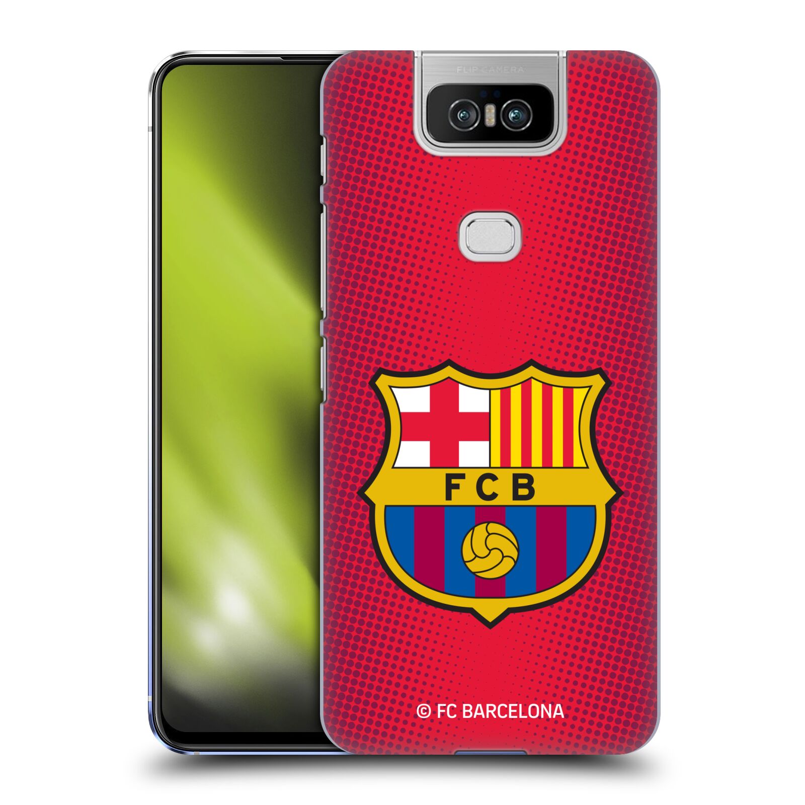 Obal na mobil ASUS Zenfone 6 ZS630KL - HEAD CASE - FC BARCELONA - Velký znak červená a modrá