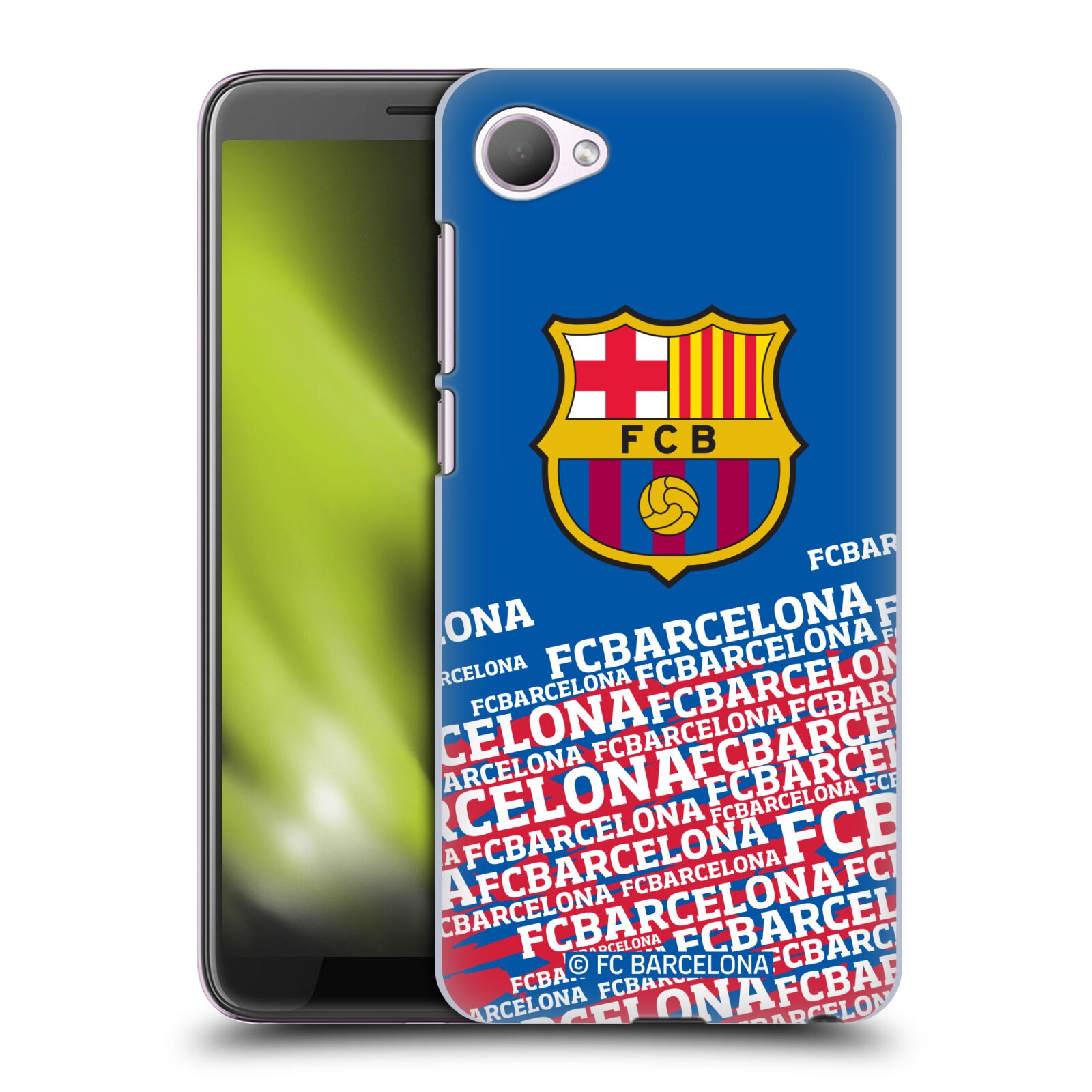 Obal na mobil HTC Desire 12 / Desire 12 DUAL SIM - HEAD CASE - FC BARCELONA - Velké logo nadpisy