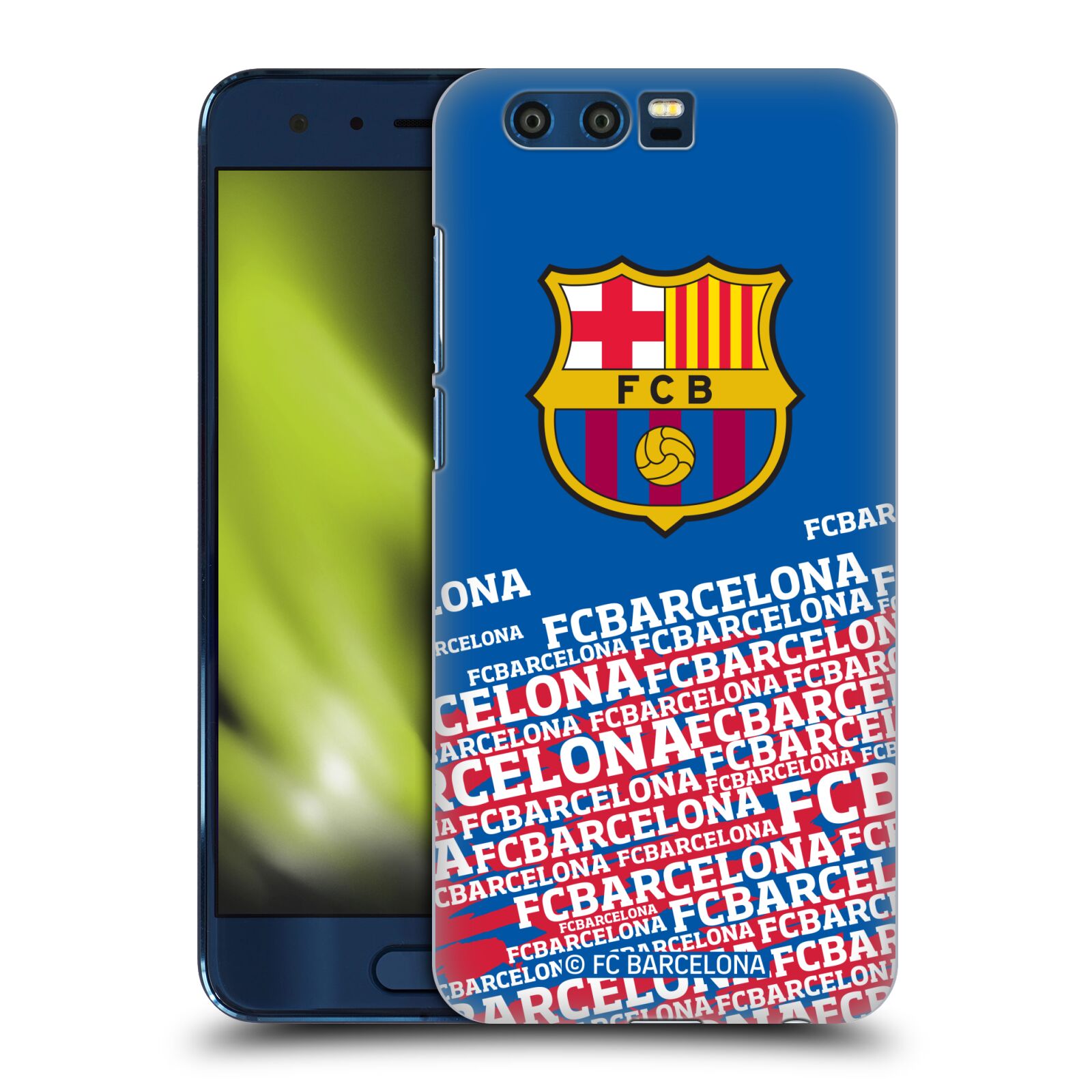 Obal na mobil HONOR 9 - HEAD CASE - FC BARCELONA - Velké logo nadpisy