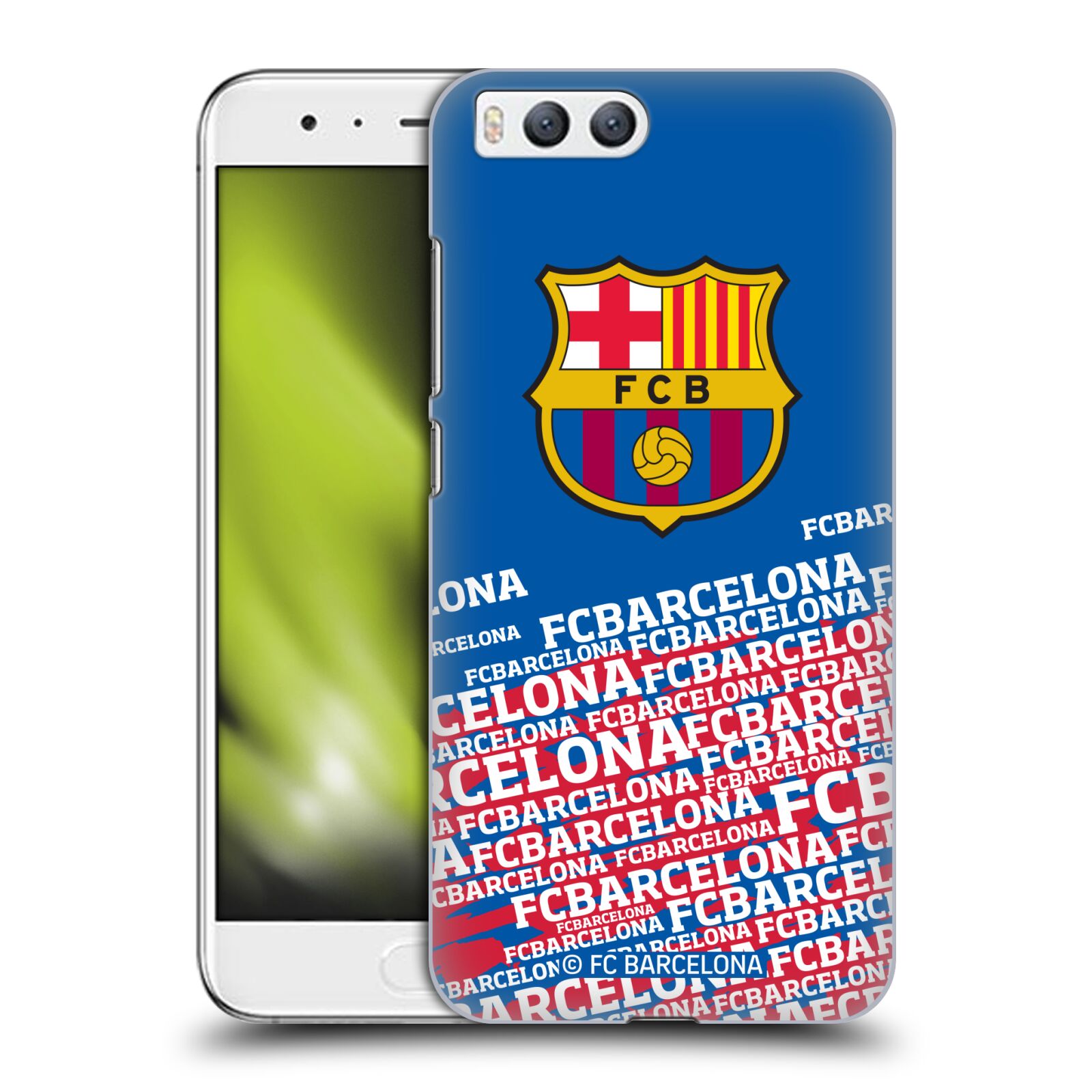 Obal na mobil Xiaomi MI6 - HEAD CASE - FC BARCELONA - Velké logo nadpisy