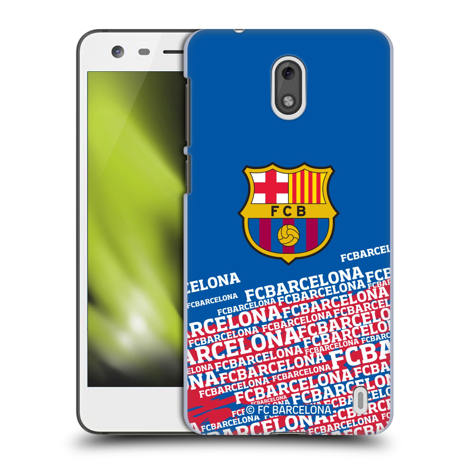 Obal na mobil Nokia 2 - HEAD CASE - FC BARCELONA - Velké logo nadpisy
