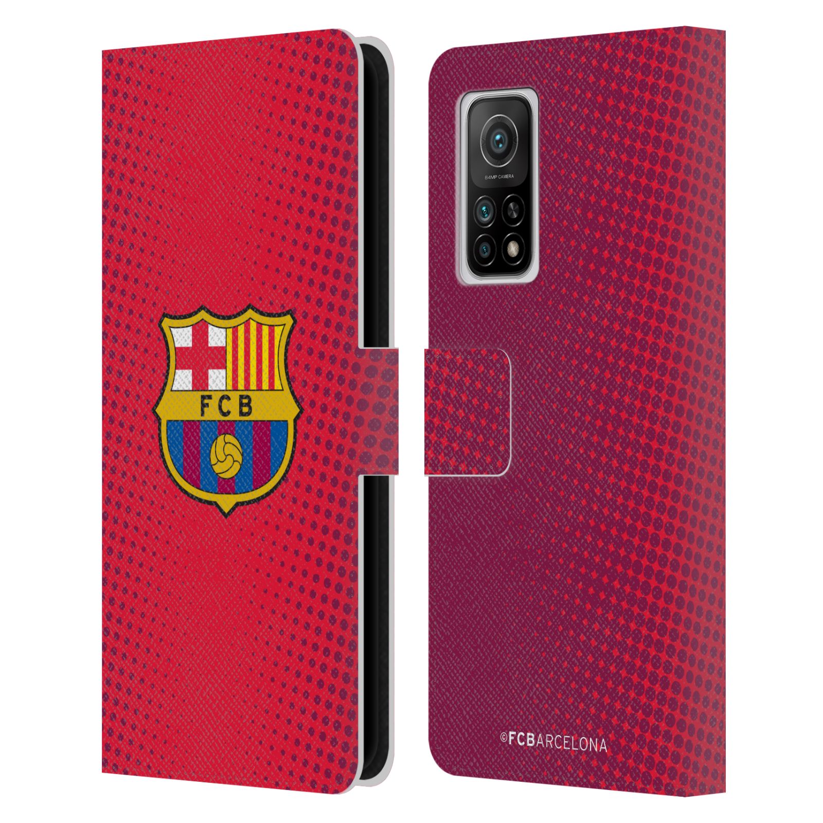 Pouzdro na mobil Xiaomi Mi 10T / Mi 10T PRO - HEAD CASE - FC Barcelona - Tečky červená