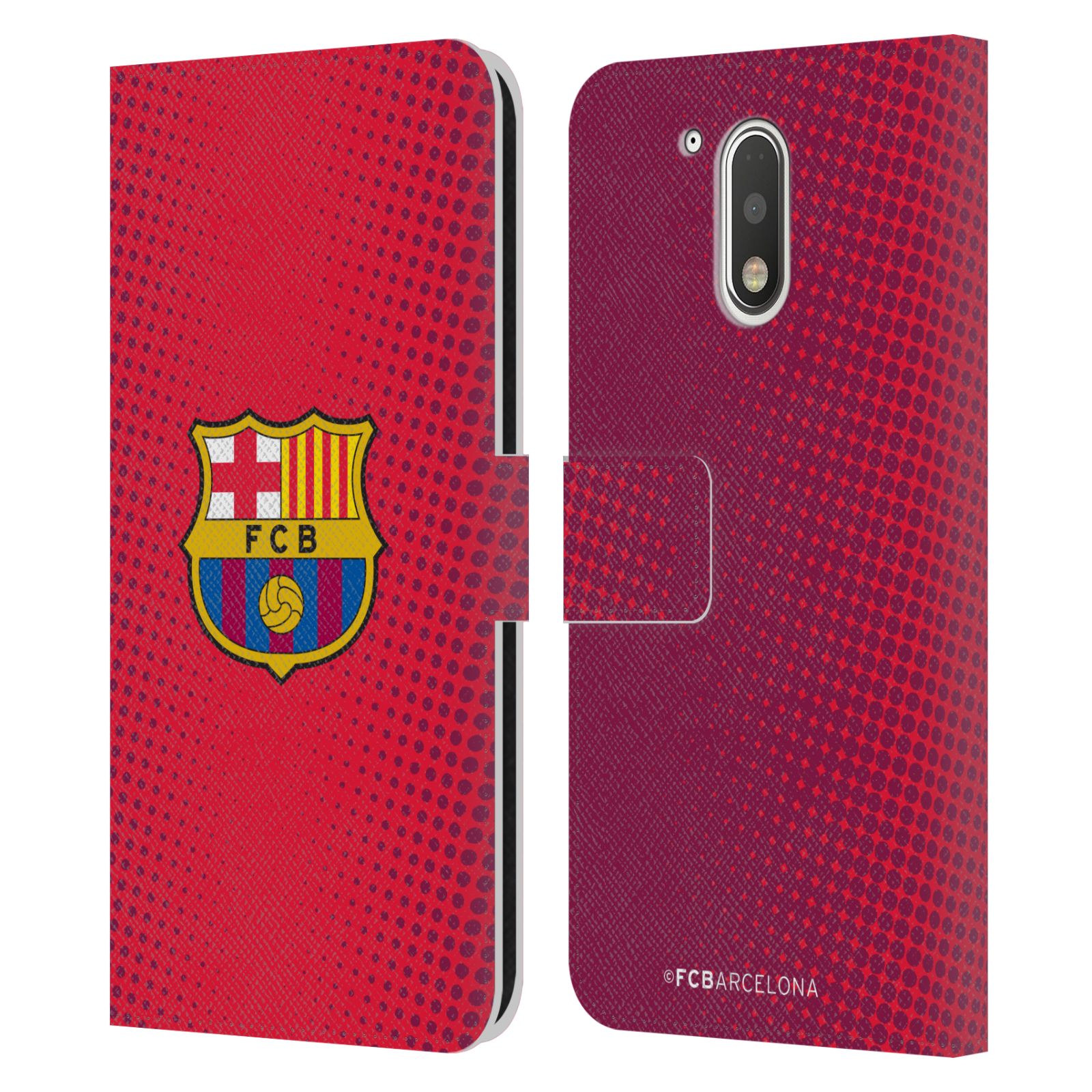 Pouzdro na mobil Motorola Moto G41 - HEAD CASE - FC Barcelona - Tečky červená