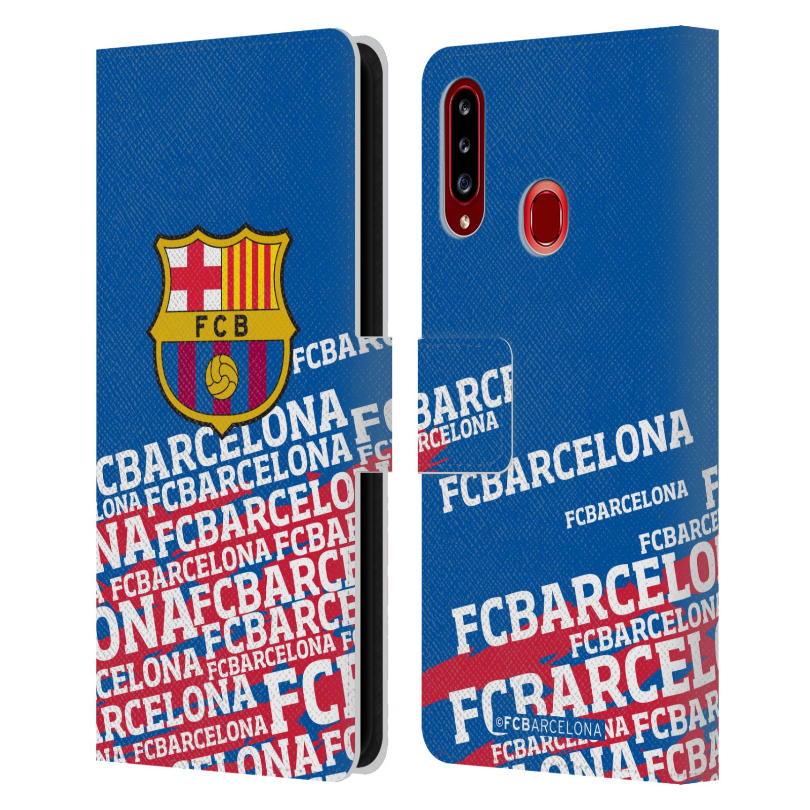Pouzdro na mobil Samsung Galaxy A20S - HEAD CASE - FC Barcelona - Logo název
