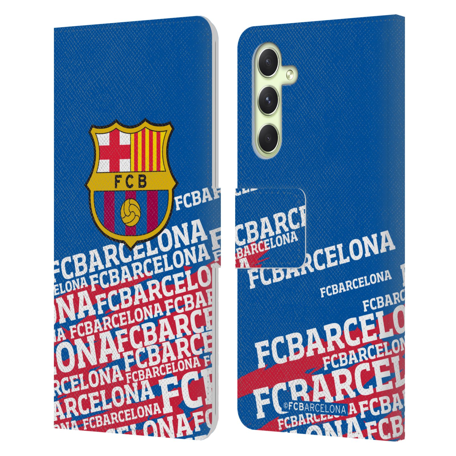 Pouzdro na mobil Samsung Galaxy A54 5G - HEAD CASE - FC Barcelona - Logo název