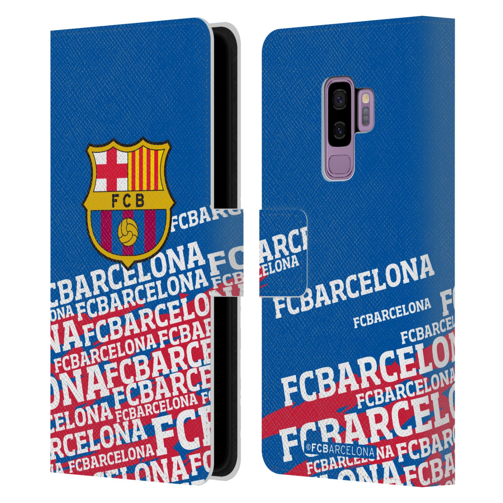 Pouzdro na mobil Samsung Galaxy S9+ / S9 PLUS - HEAD CASE - FC Barcelona - Logo název
