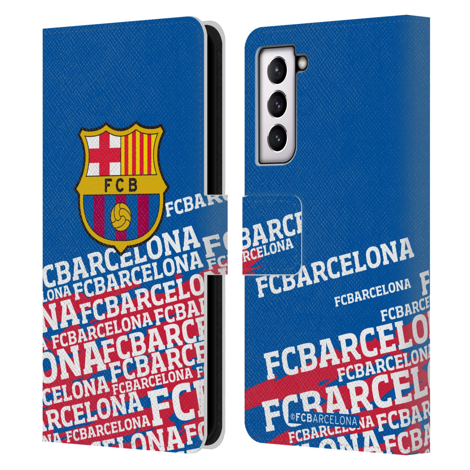 Pouzdro na mobil Samsung Galaxy S21 / S21 5G - HEAD CASE - FC Barcelona - Logo název