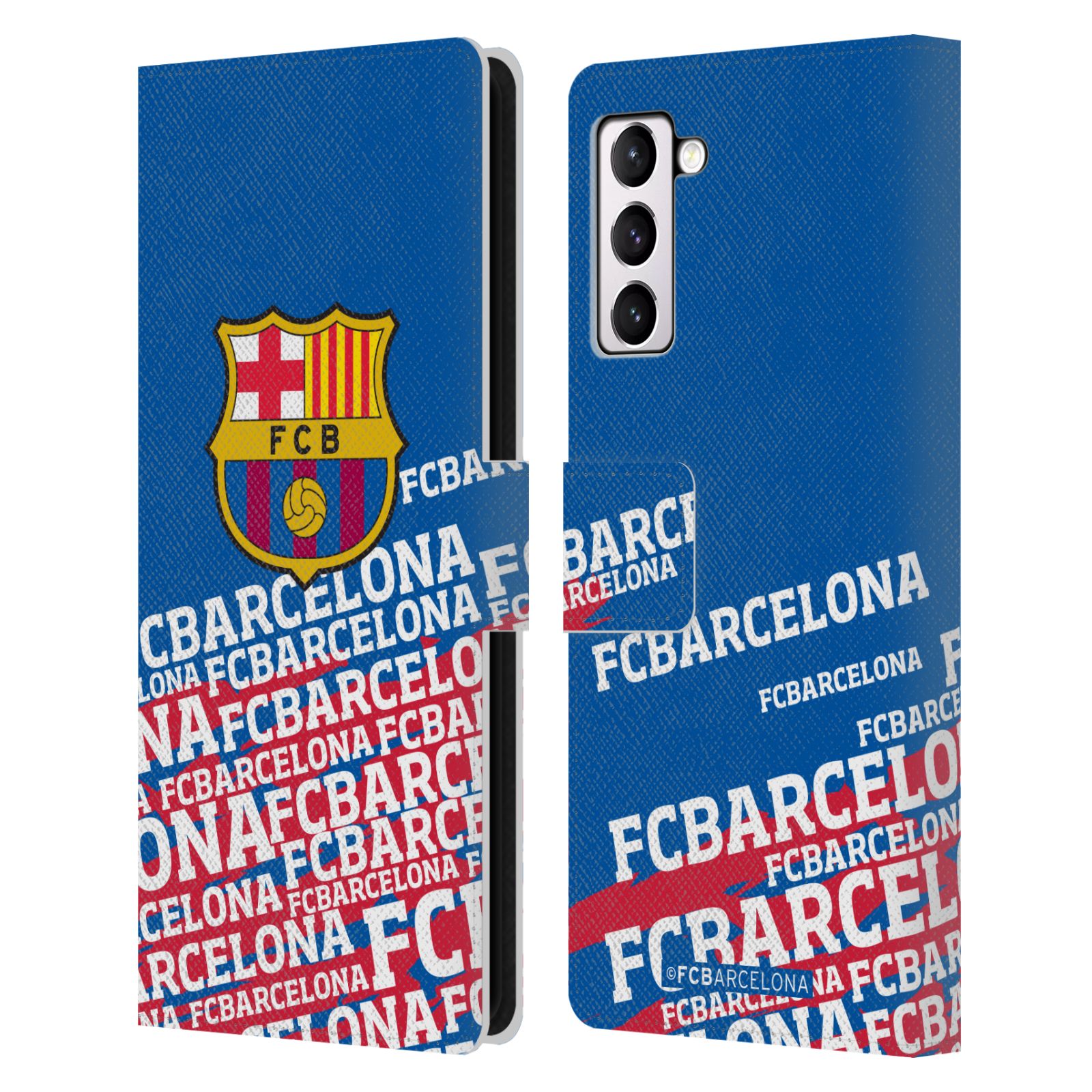 Pouzdro na mobil Samsung Galaxy S21+ 5G  - HEAD CASE - FC Barcelona - Logo název