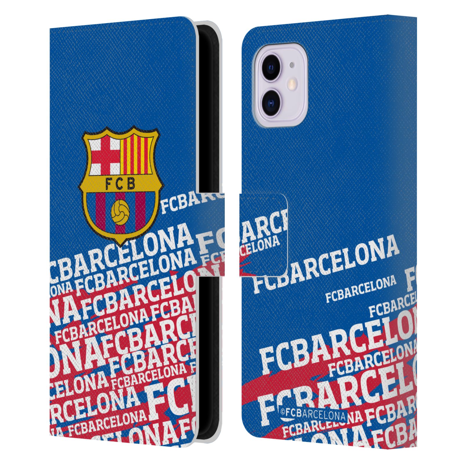 Pouzdro na mobil Apple Iphone 11 - HEAD CASE - FC Barcelona - Logo název