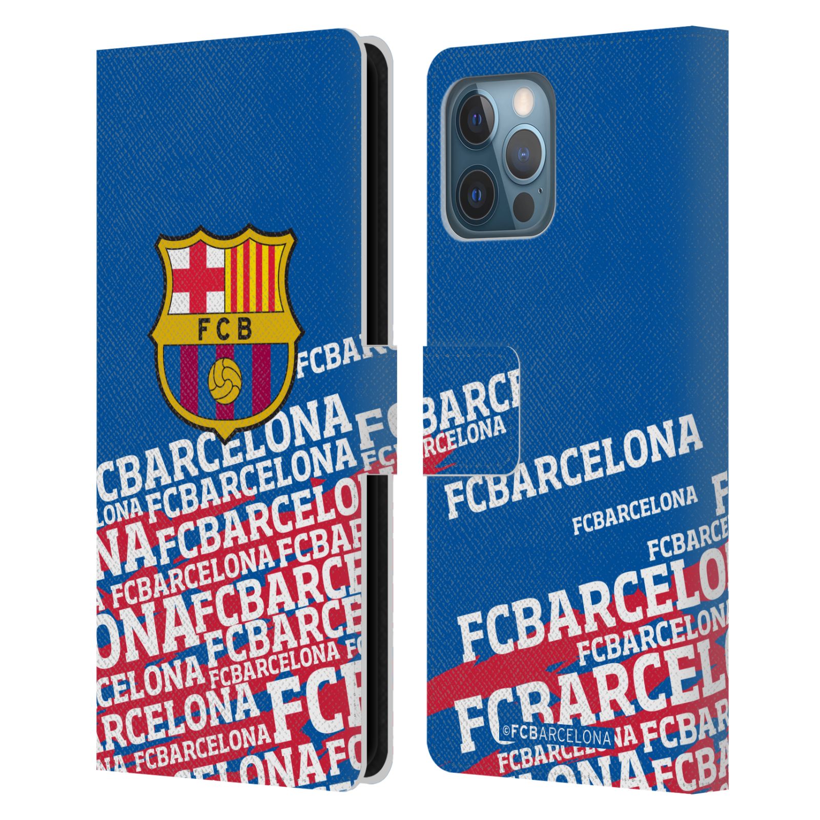 Pouzdro na mobil Apple Iphone 12 Pro Max - HEAD CASE - FC Barcelona - Logo název