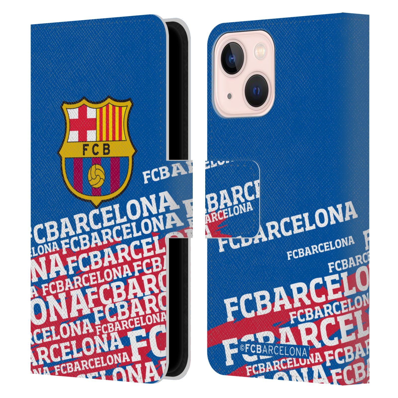 Pouzdro na mobil Apple Iphone 13 MINI - HEAD CASE - FC Barcelona - Logo název