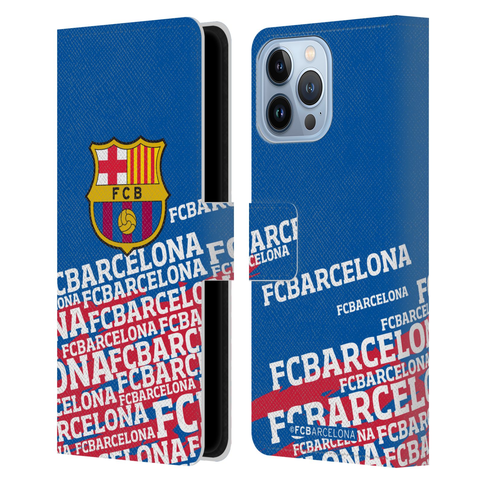 Pouzdro na mobil Apple Iphone 13 PRO MAX - HEAD CASE - FC Barcelona - Logo název