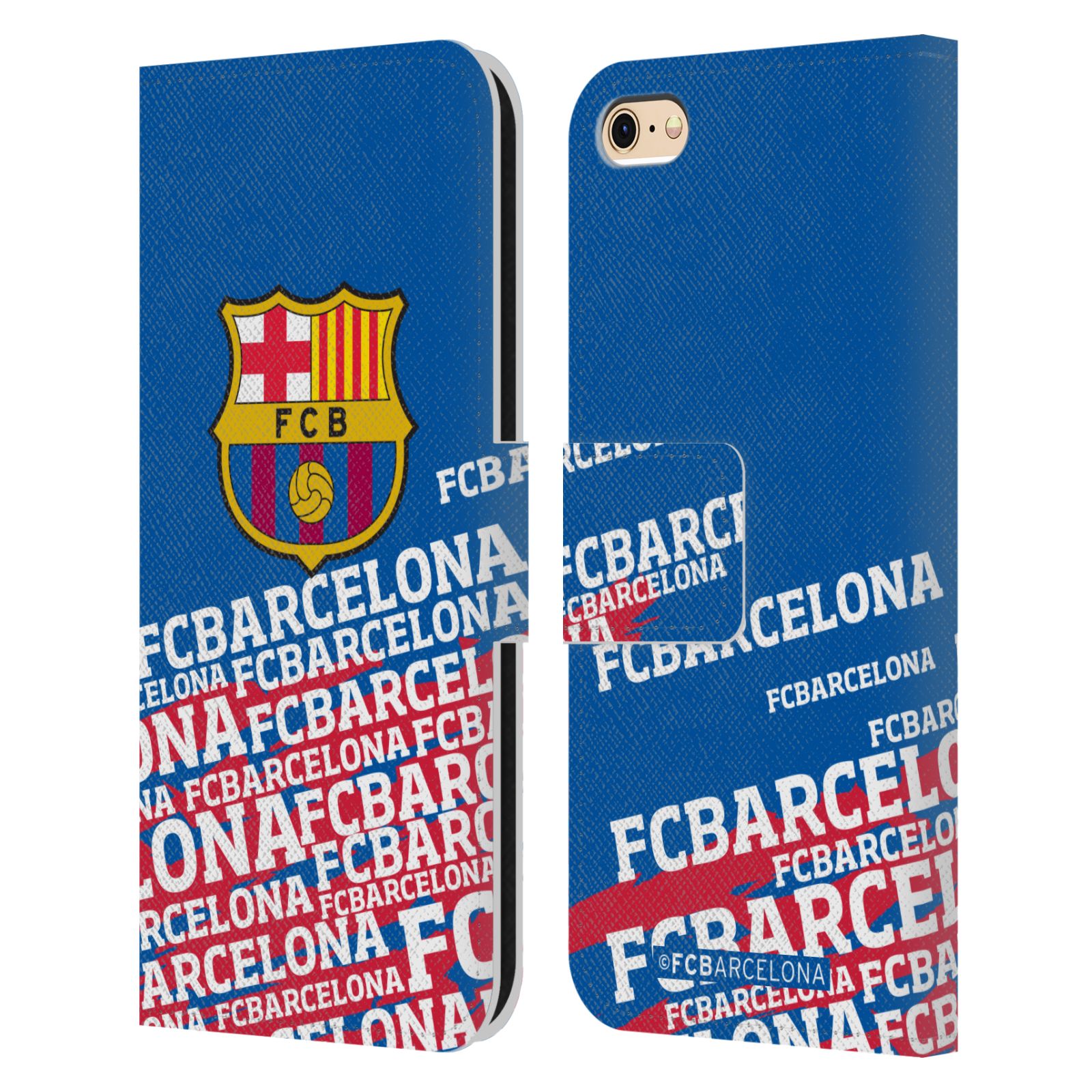 Pouzdro na mobil Apple Iphone 6 / 6S - HEAD CASE - FC Barcelona - Logo název