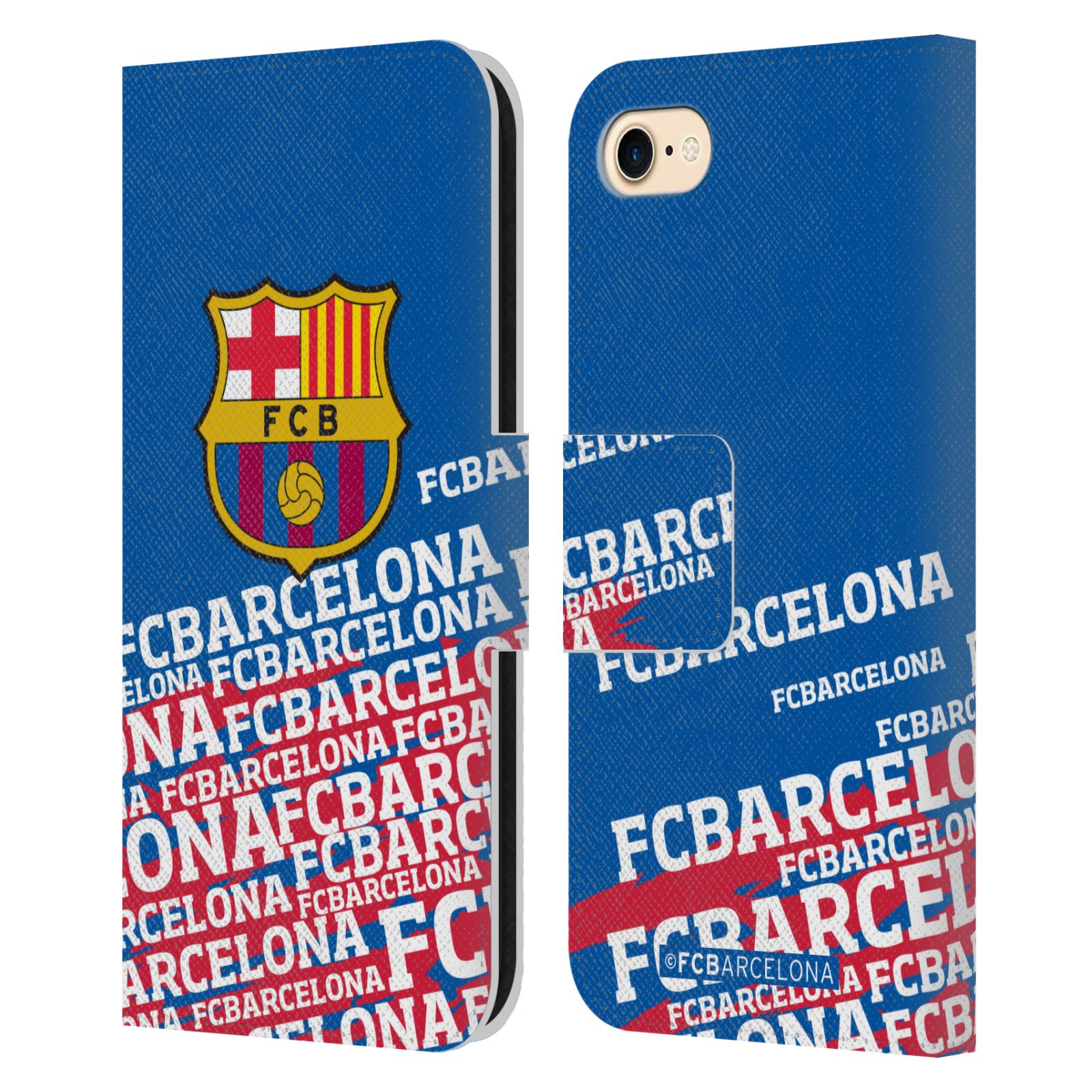 Pouzdro na mobil Apple Iphone 7/8/SE2020 - HEAD CASE - FC Barcelona - Logo název
