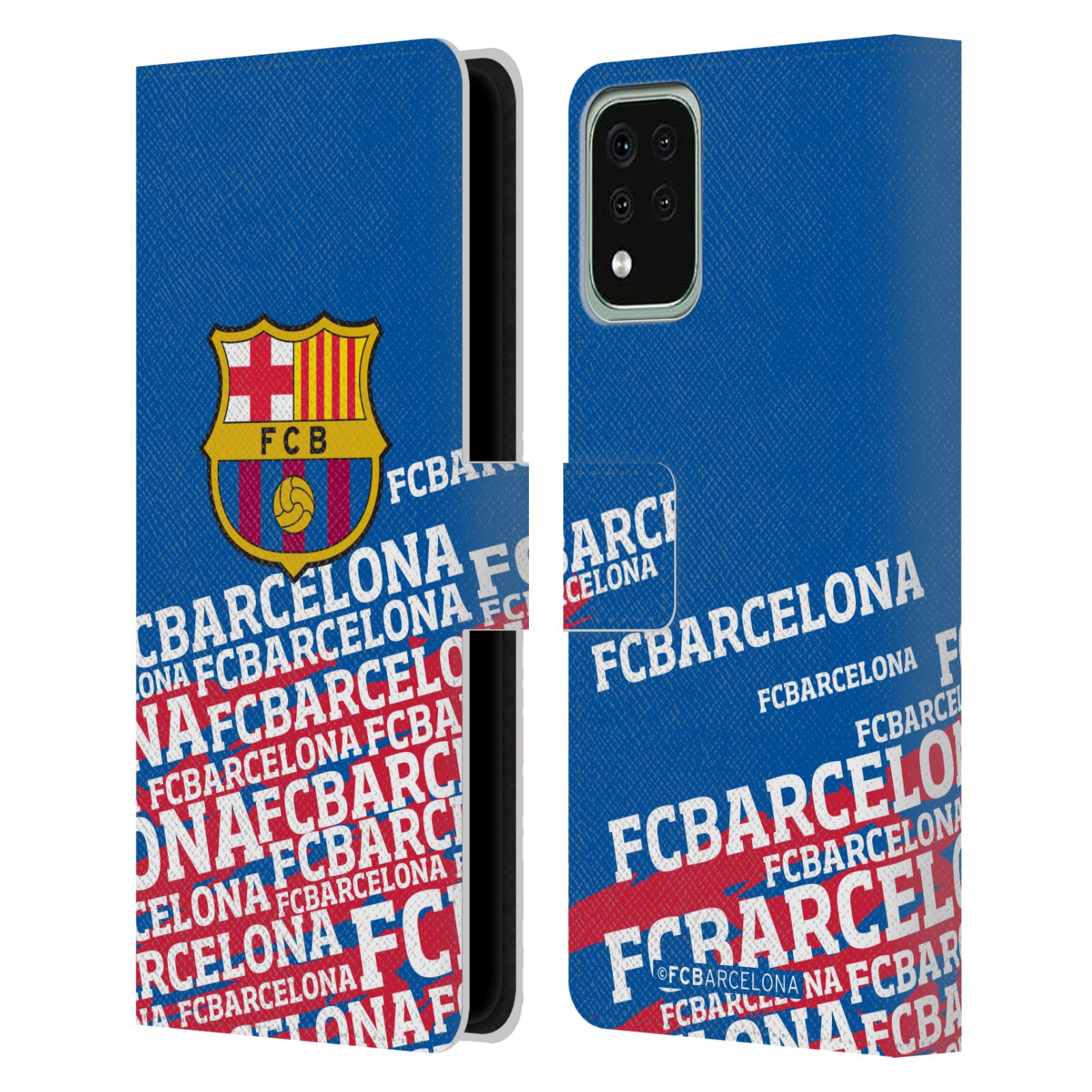 Pouzdro na mobil LG K42 / K52 / K62 - HEAD CASE - FC Barcelona - Logo název