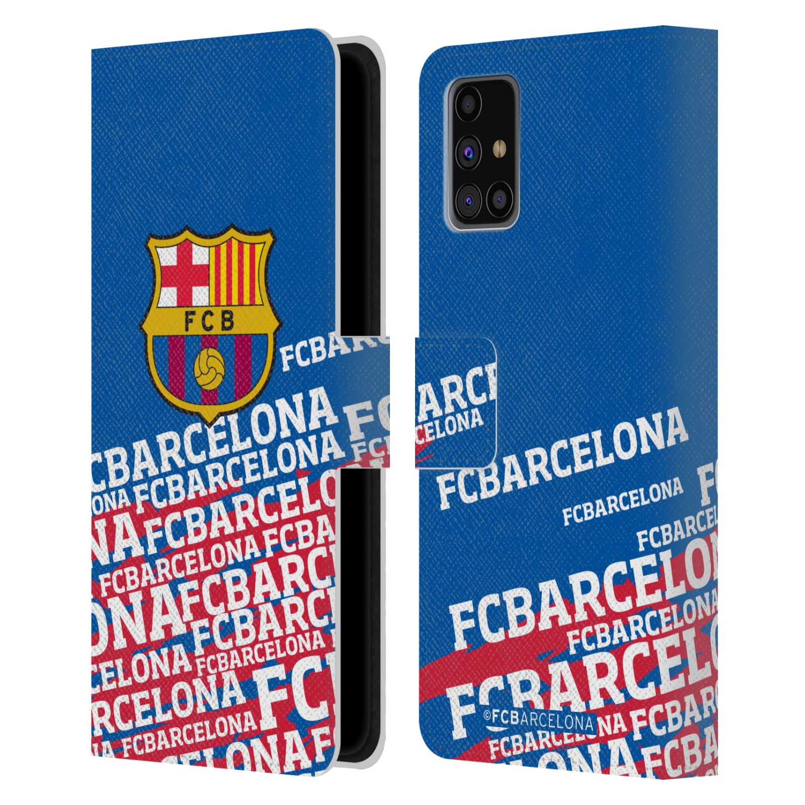 Pouzdro na mobil Samsung Galaxy M31s - HEAD CASE - FC Barcelona - Logo název