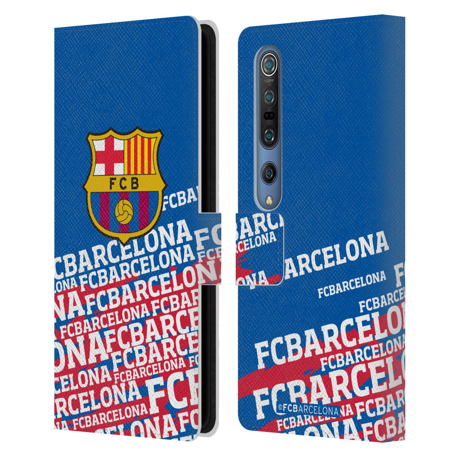 Pouzdro na mobil Xiaomi Mi 10 / Mi 10 Pro  - HEAD CASE - FC Barcelona - Logo název