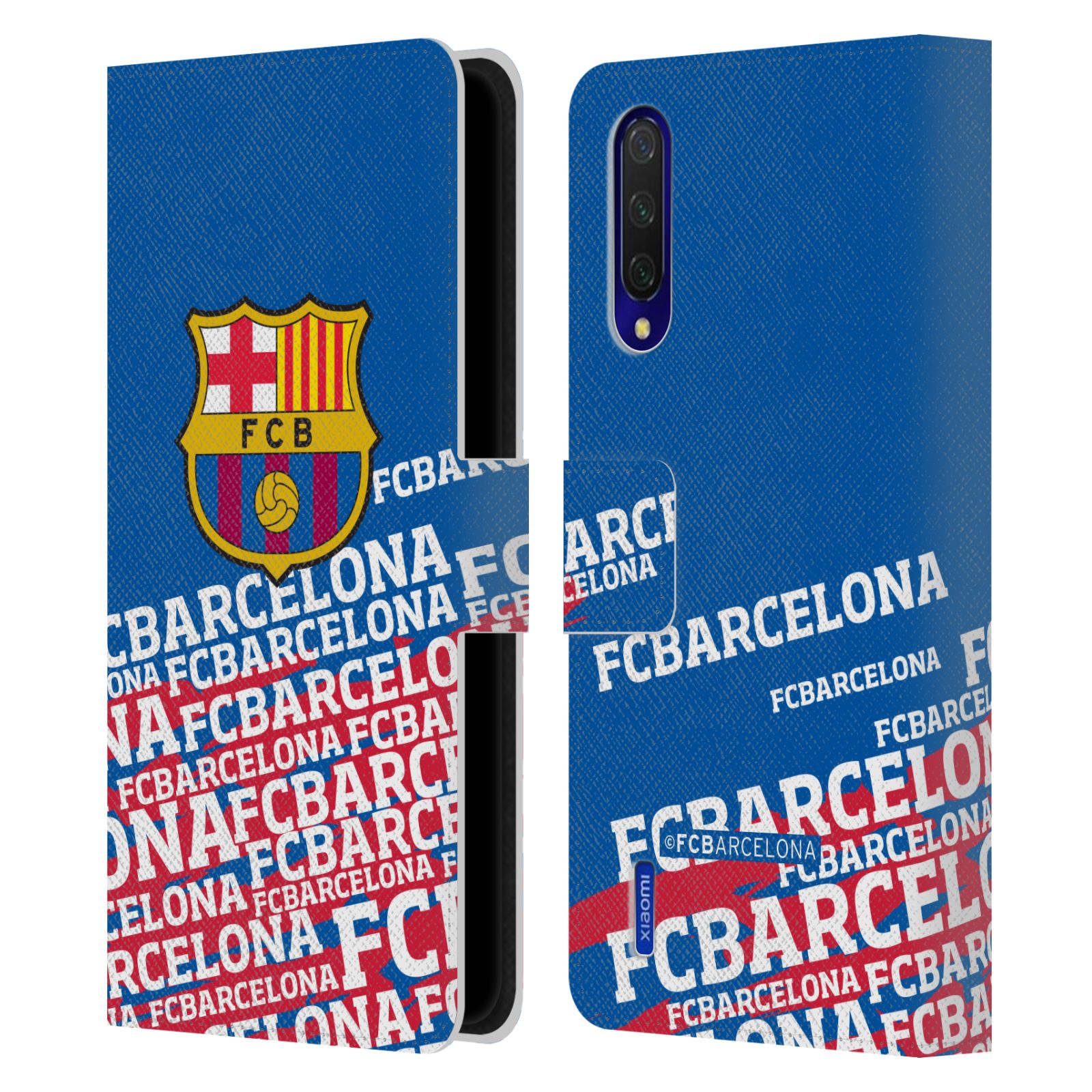 Pouzdro na mobil Xiaomi Mi 9 LITE  - HEAD CASE - FC Barcelona - Logo název