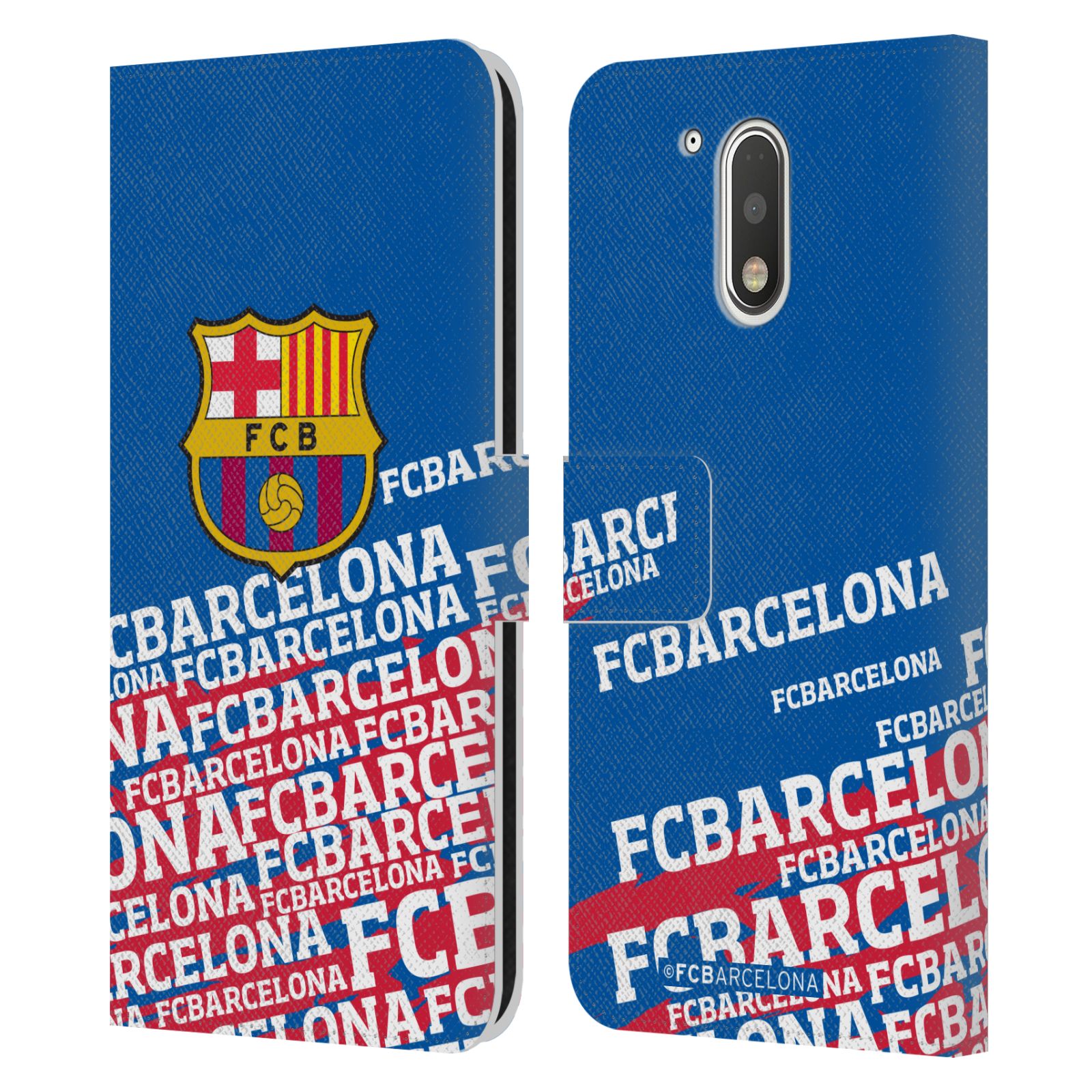 Pouzdro na mobil Motorola Moto G41 - HEAD CASE - FC Barcelona - Logo název